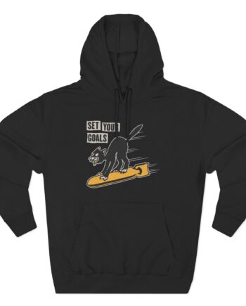 Set Your Goals Bomber Three-Panel Fleece Hoodie