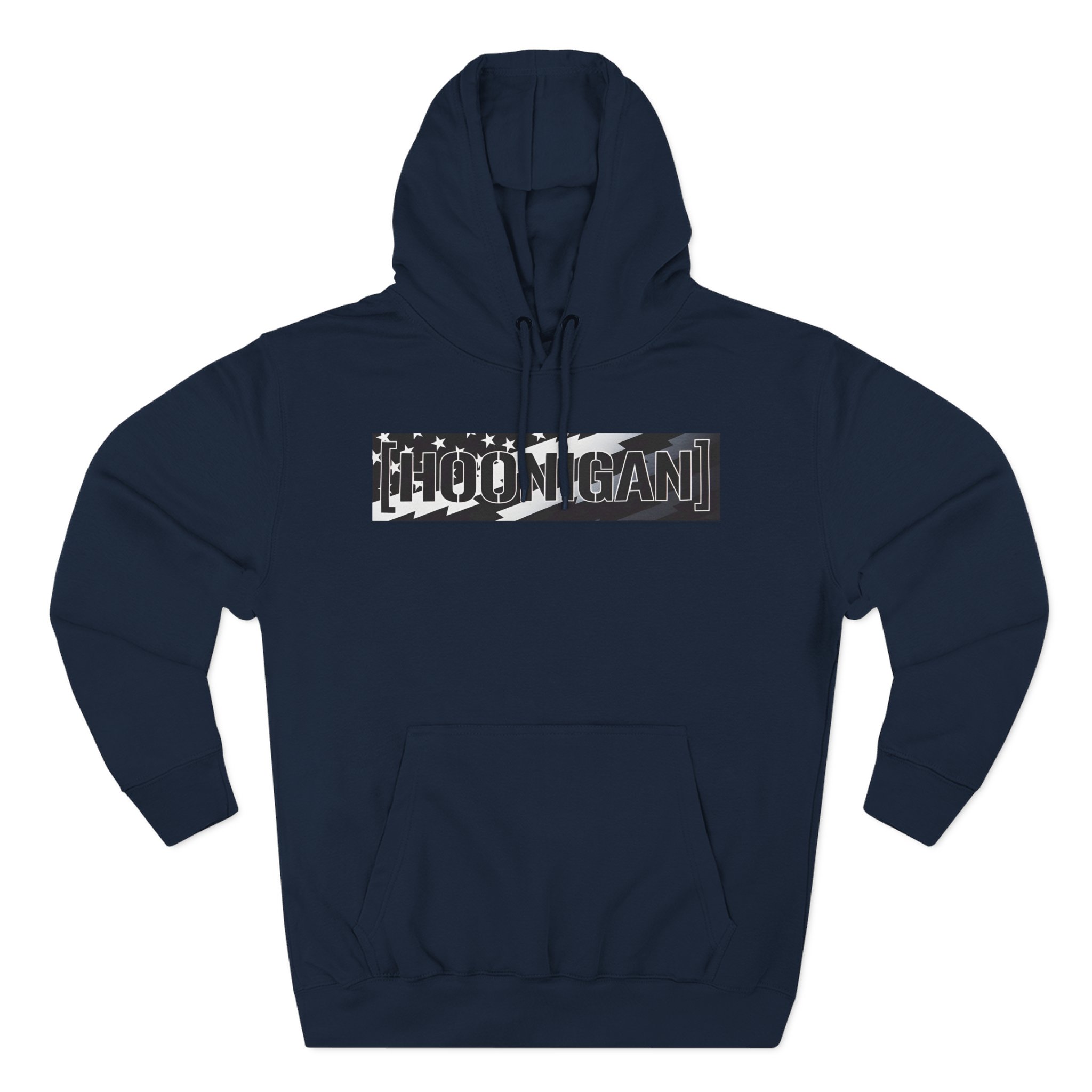 Ken Block Hoonigan Stars & Stripes Censor Bar Three-Panel Fleece Hoodie