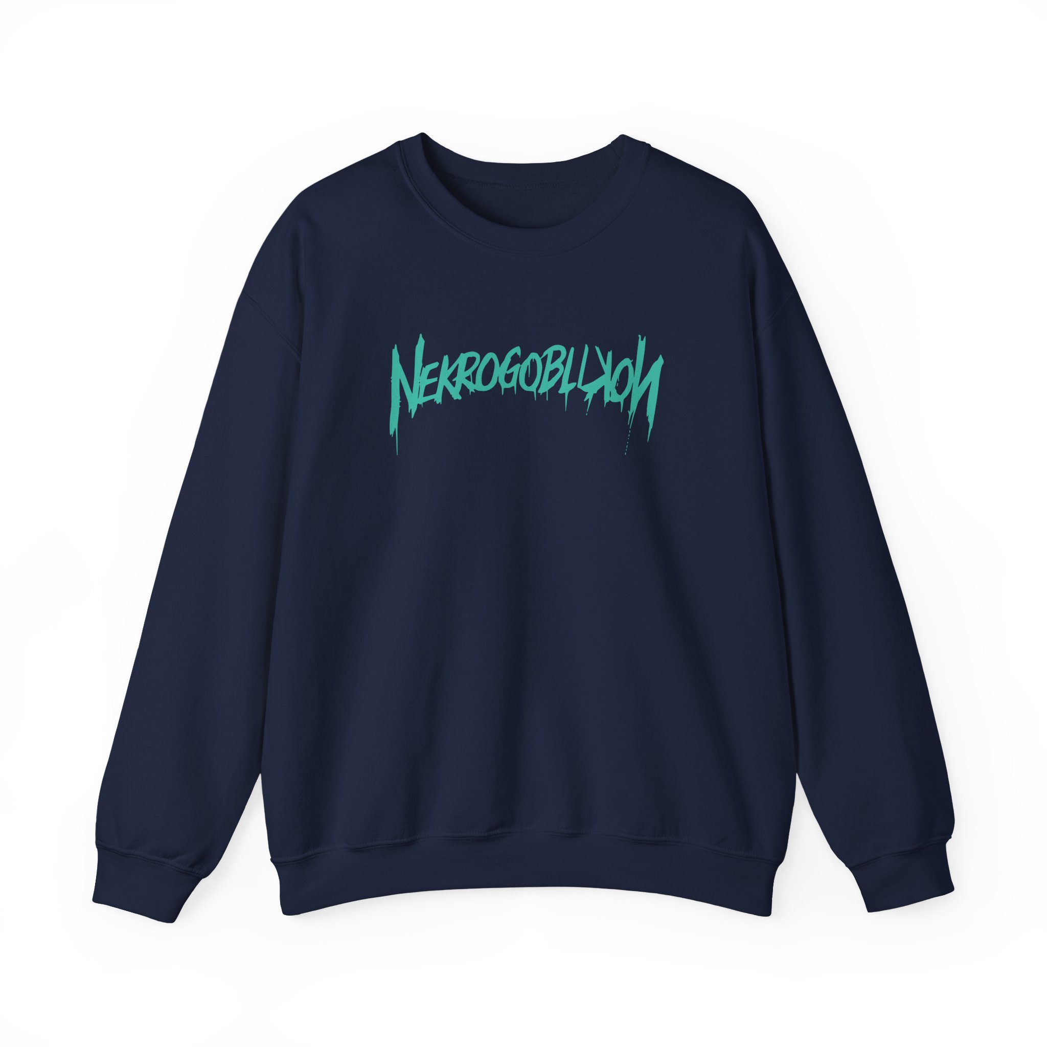 Nekrogoblikon Goblin Mode Crystal Wash Unisex Heavy Blendâ„¢ Crewneck Sweatshirt