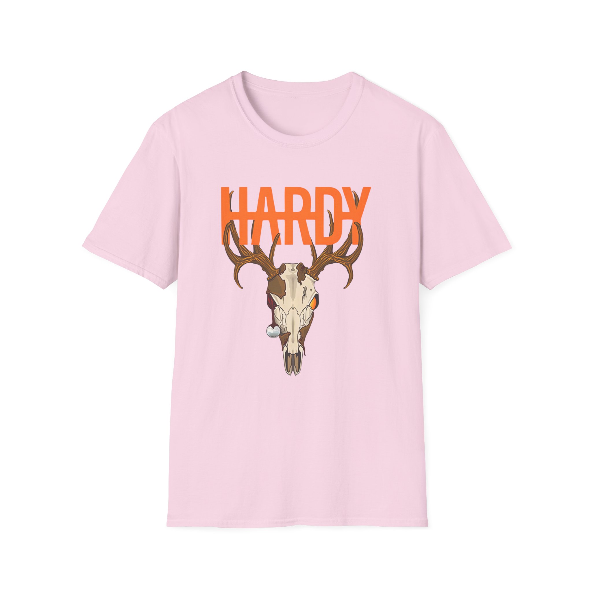 Hardy Deer Skull Unisex Softstyle T-Shirt