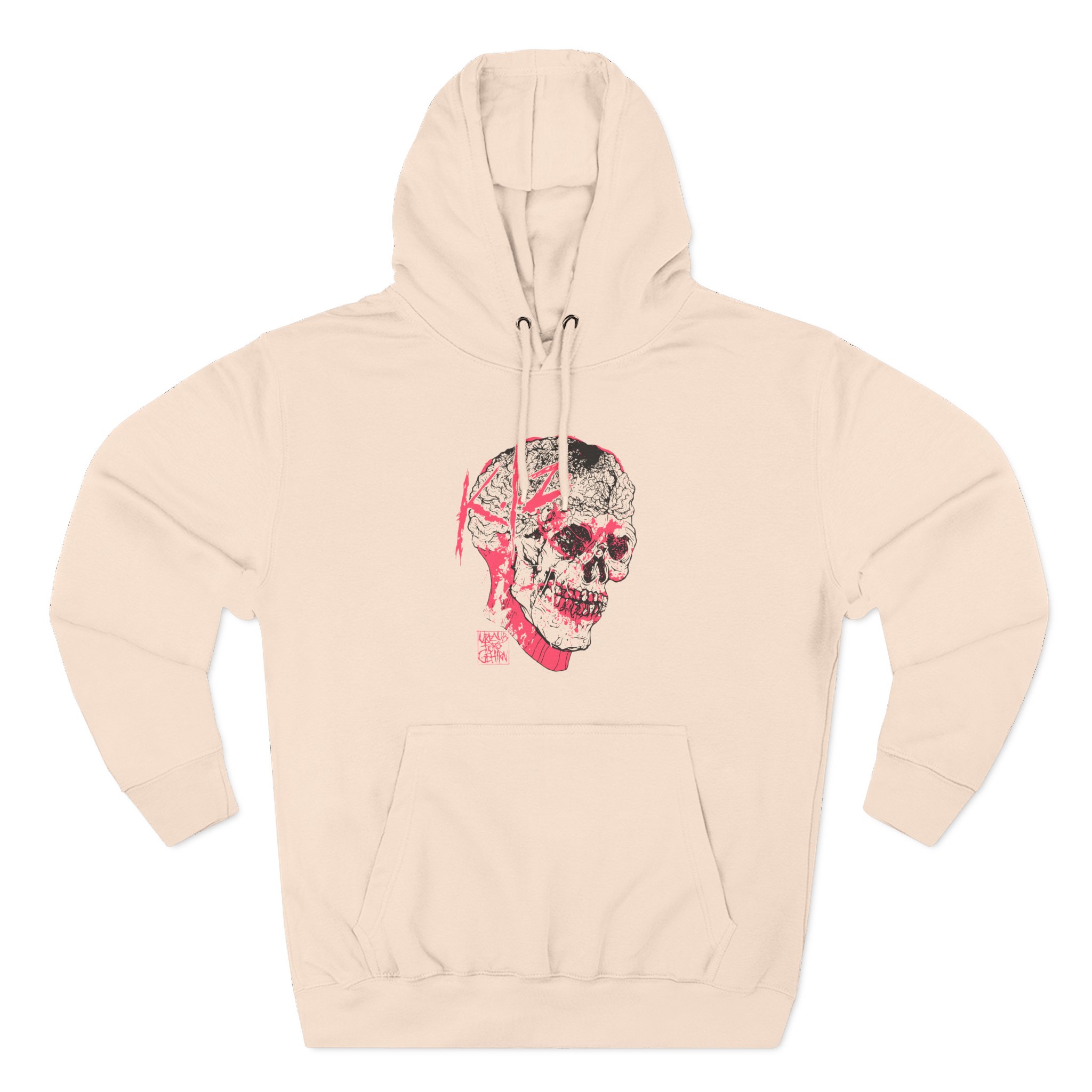 Kiz Brain Three-Panel Fleece Hoodie