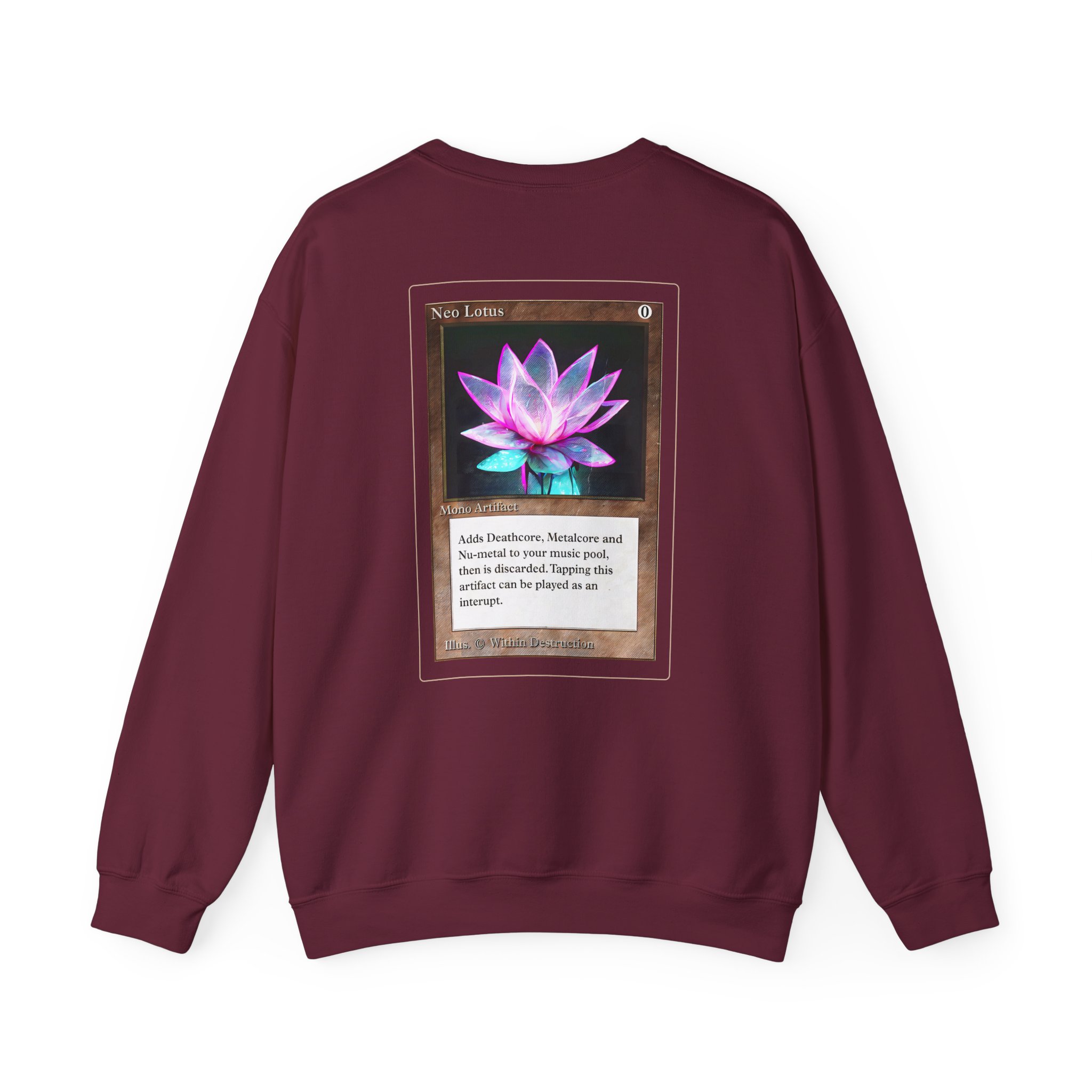 Within Destruction Neo Lotus x MTG Unisex Heavy Blend Crewneck Sweatshirt