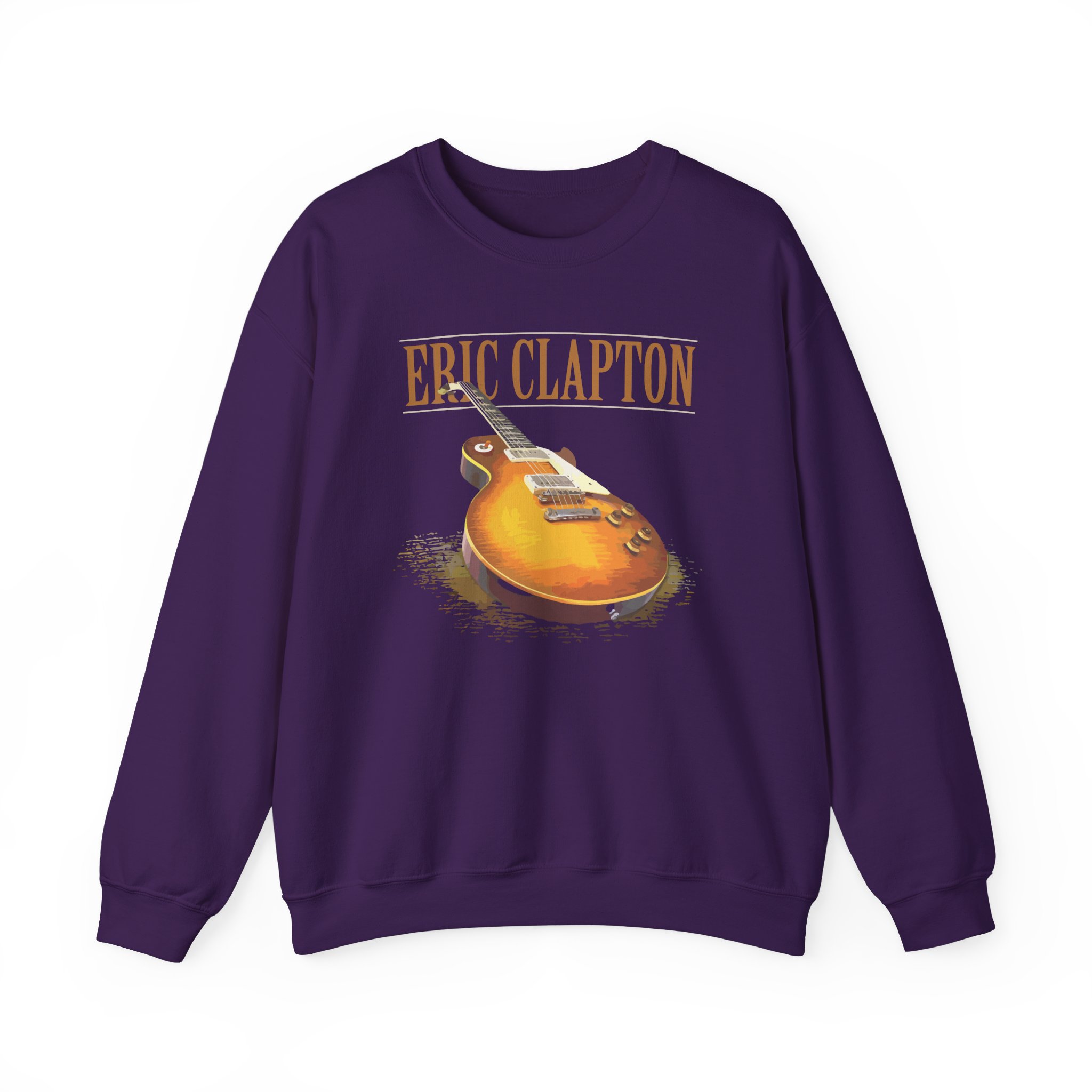 Eric Clapton 3d Guitar Unisex Heavy Blendâ„¢ Crewneck Sweatshirt