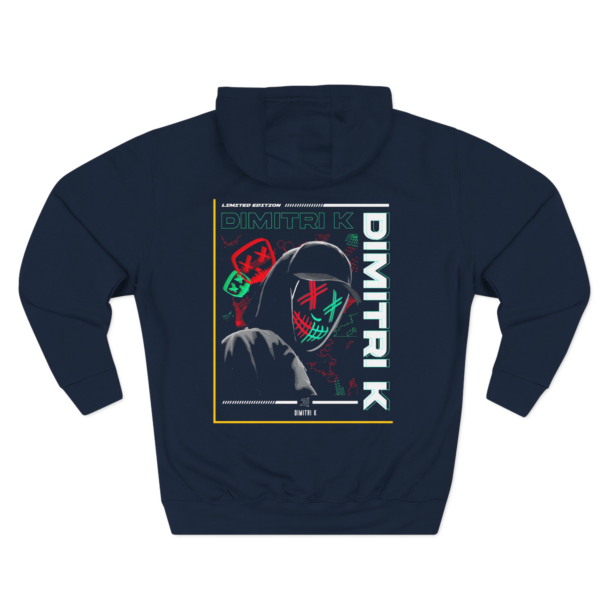 Dimitri K Three-Panel Fleece Hoodie