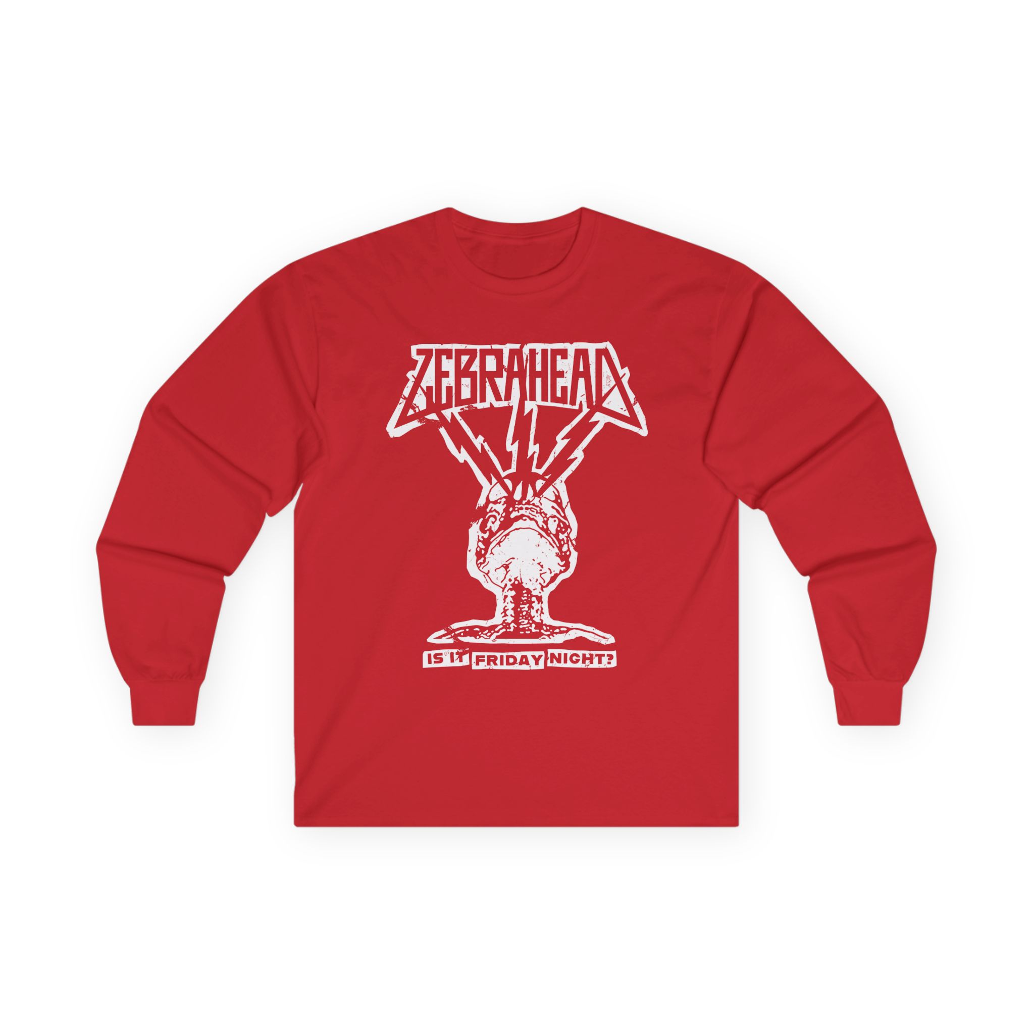 Zebrahead Lightning Skull Friday night tour Unisex Ultra Cotton Long Sleeve Tee