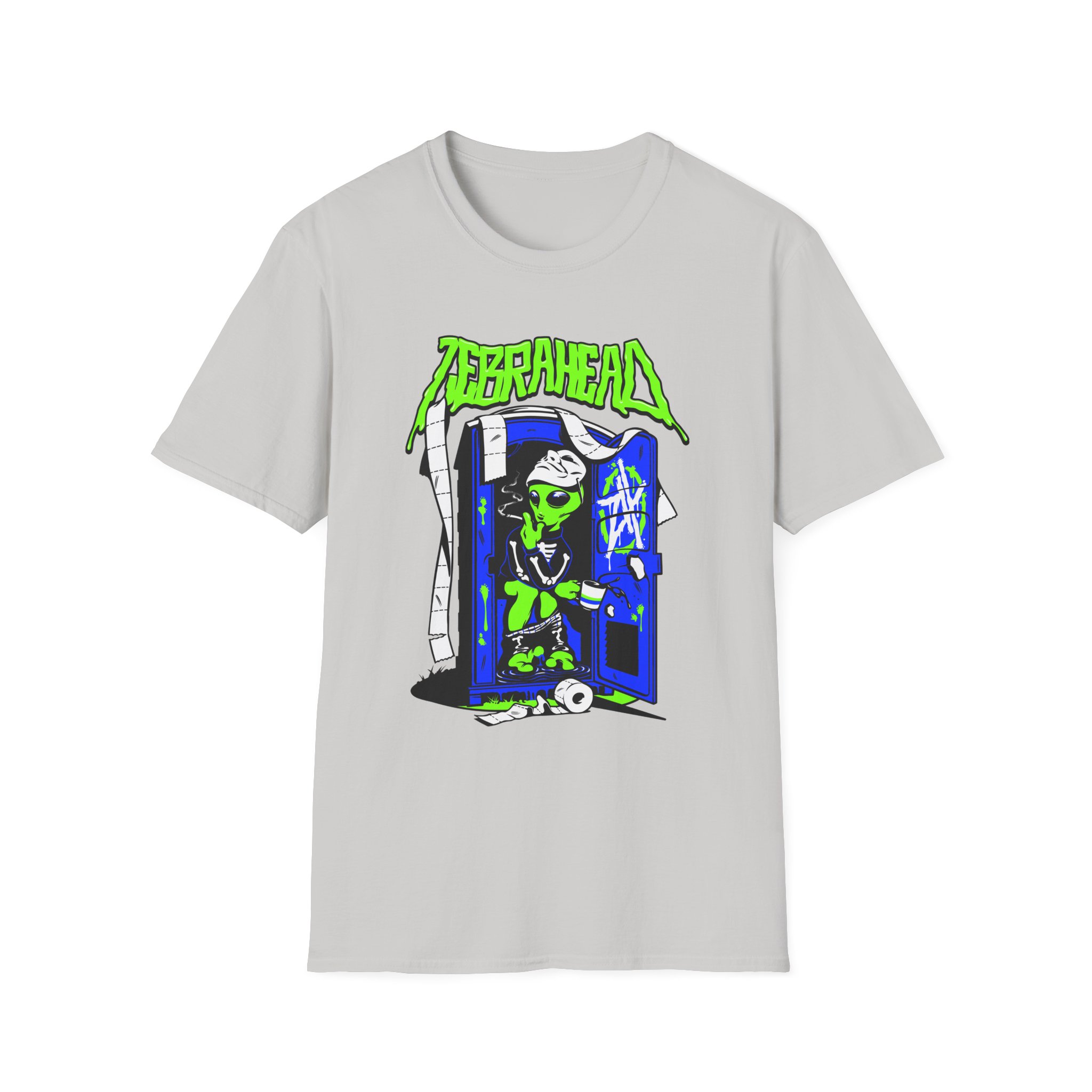 Zebrahead White ZH Coffee break Unisex Softstyle T-Shirt