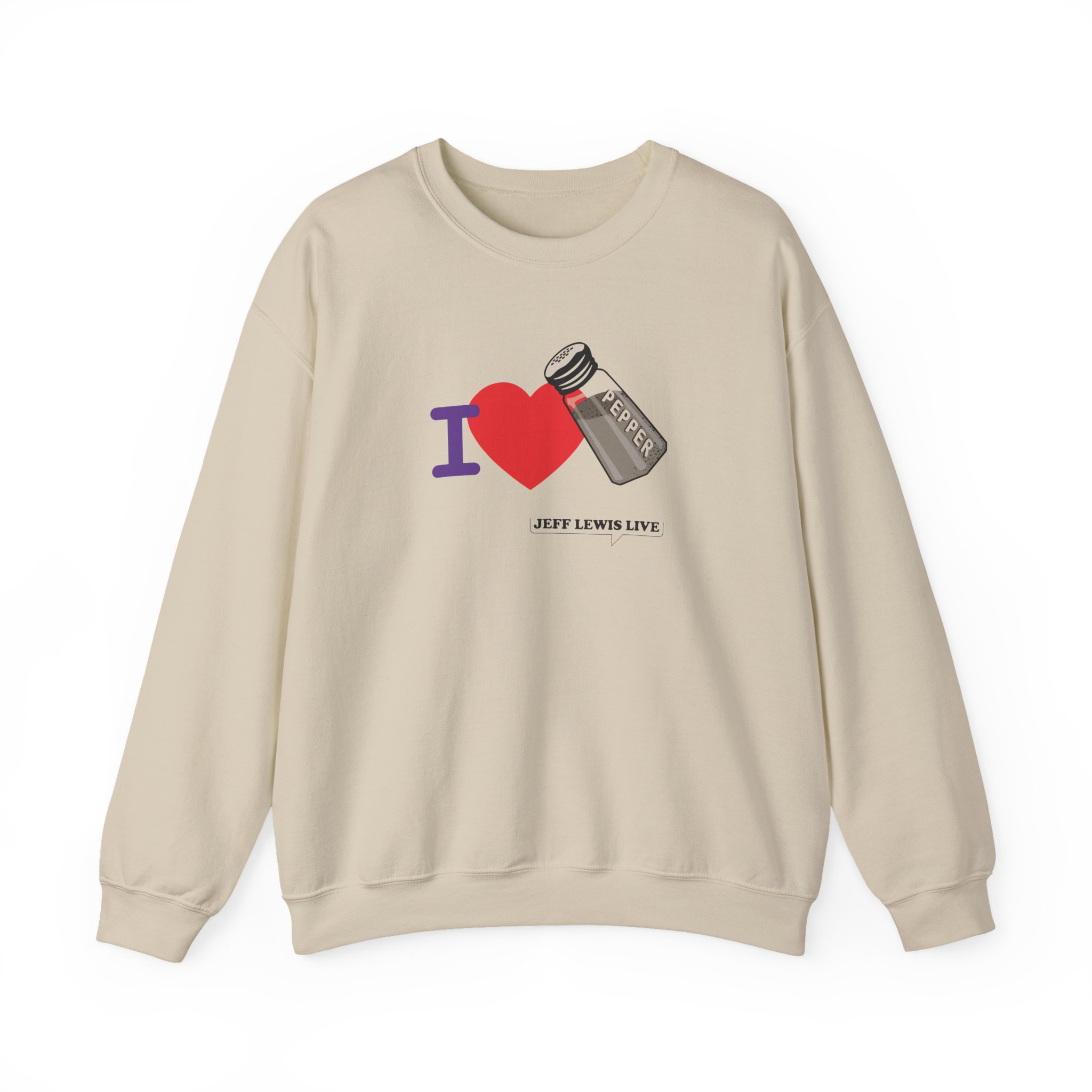 Jeff Lewis I Love Pepper Unisex Heavy Blendâ„¢ Crewneck Sweatshirt