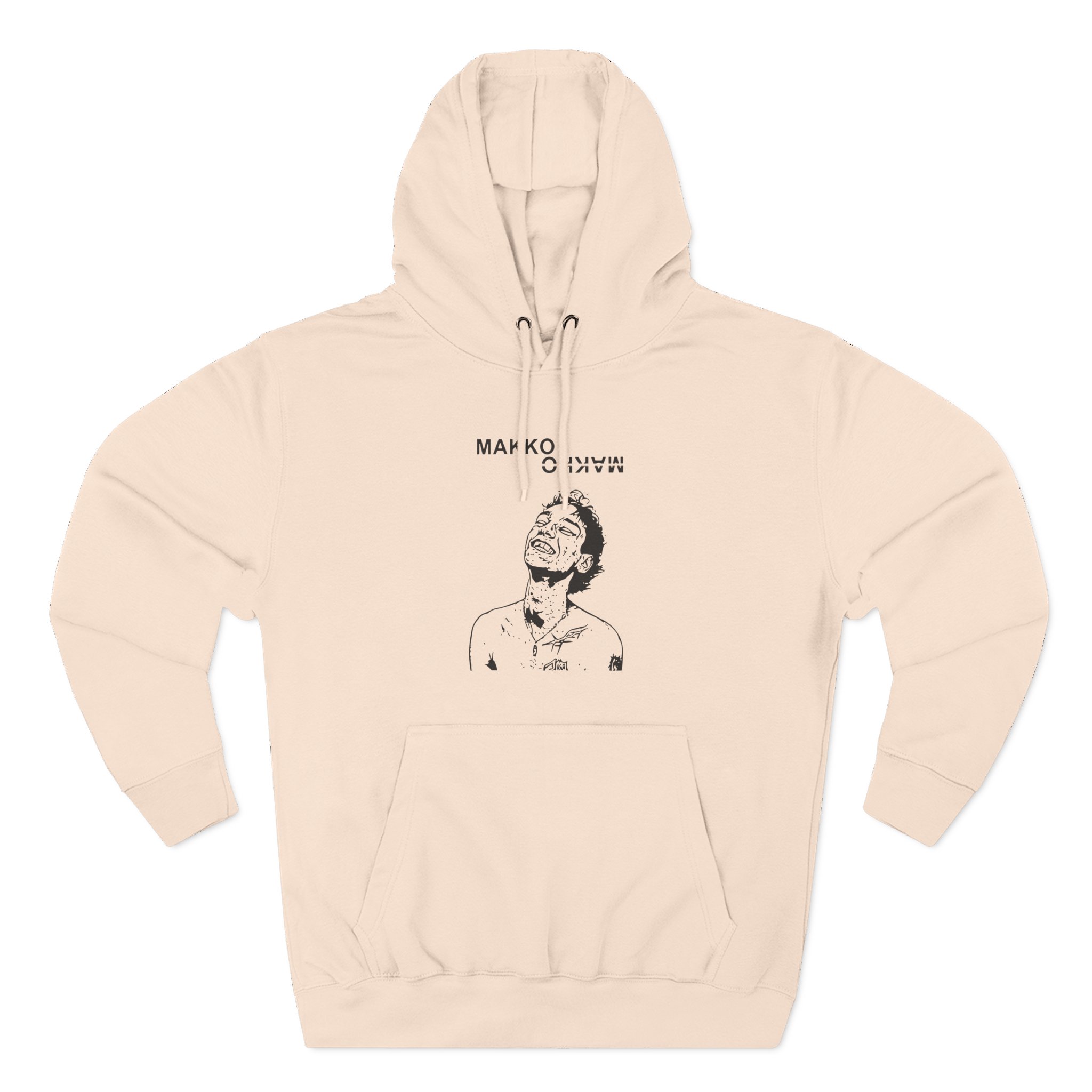 Makko Three-Panel Fleece Hoodie