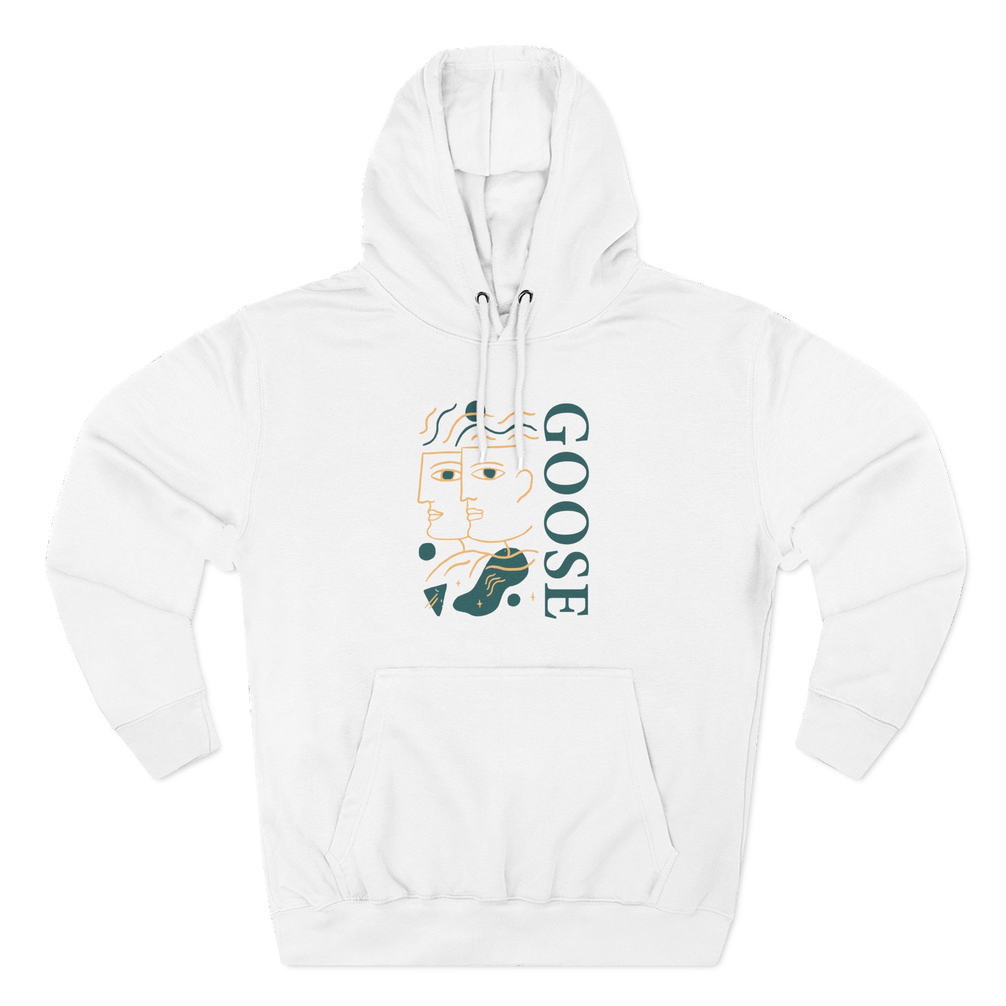 Goose Three-Panel Fleece Hoodie