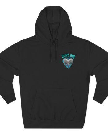 Saint Jhn Chromedd Hearts Icwbdy Three-Panel Fleece Hoodie