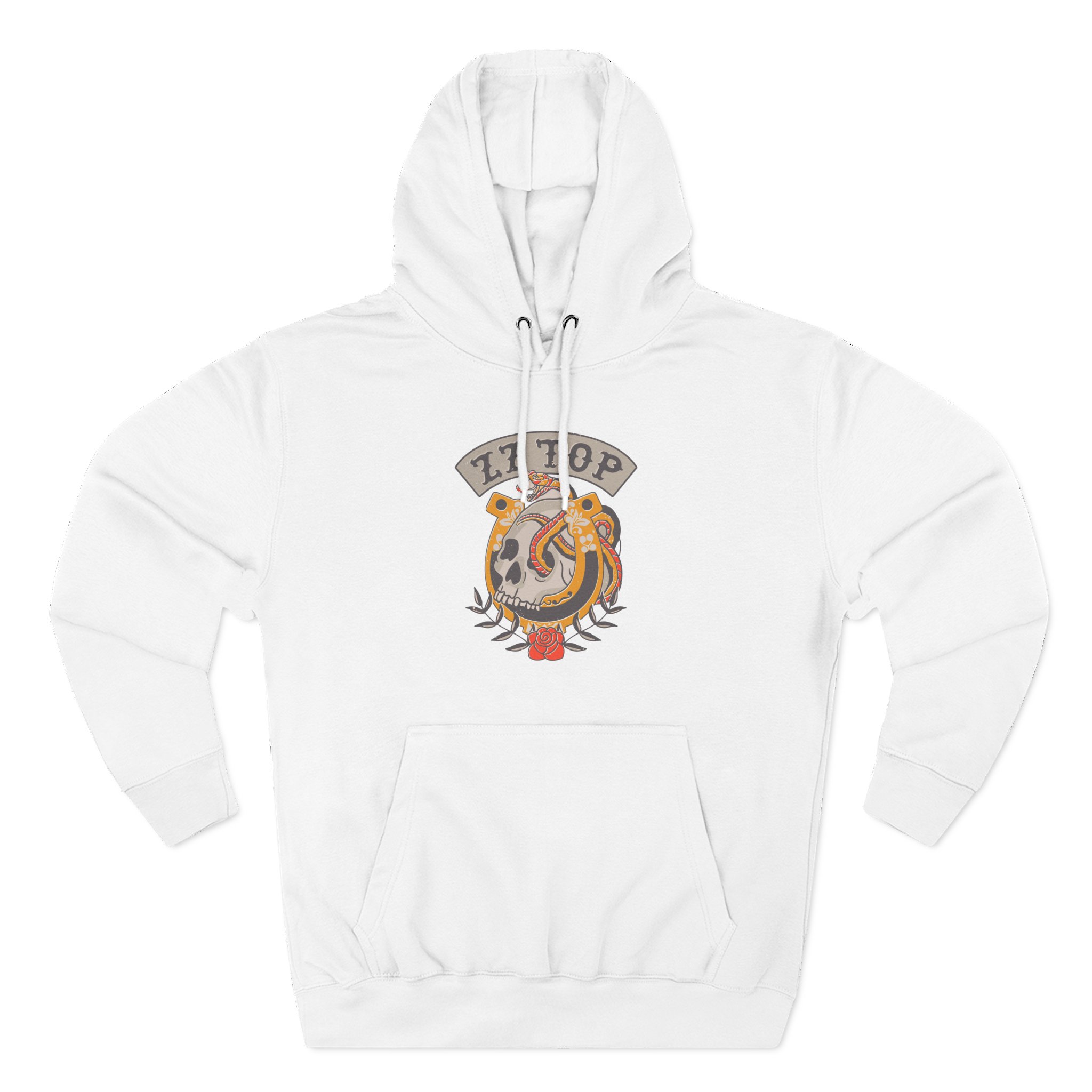 ZZ Top Skull Three-Panel Fleece Hoodie
