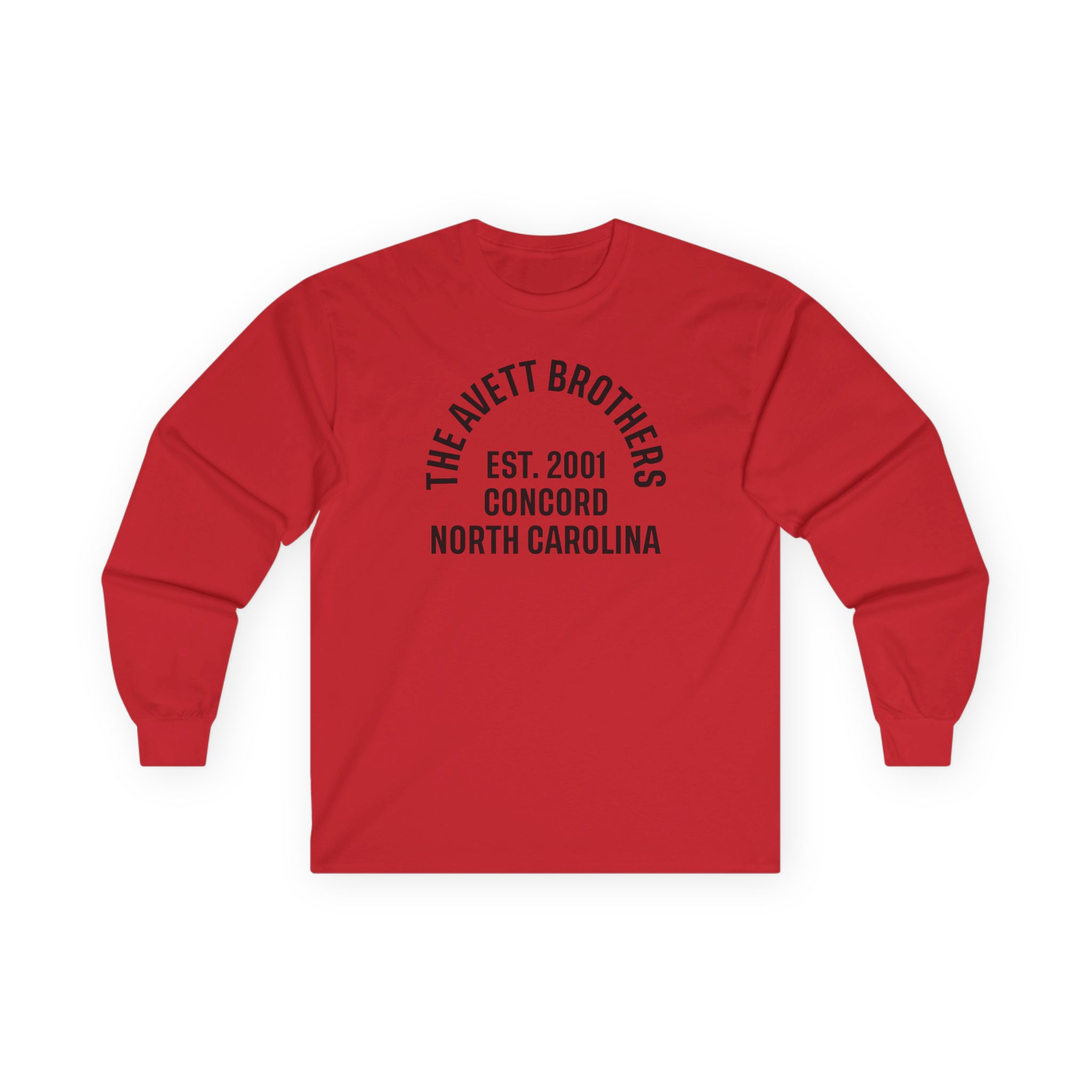 Avett Brothers Est 2001 Ringer Unisex Ultra Cotton Long Sleeve Tee