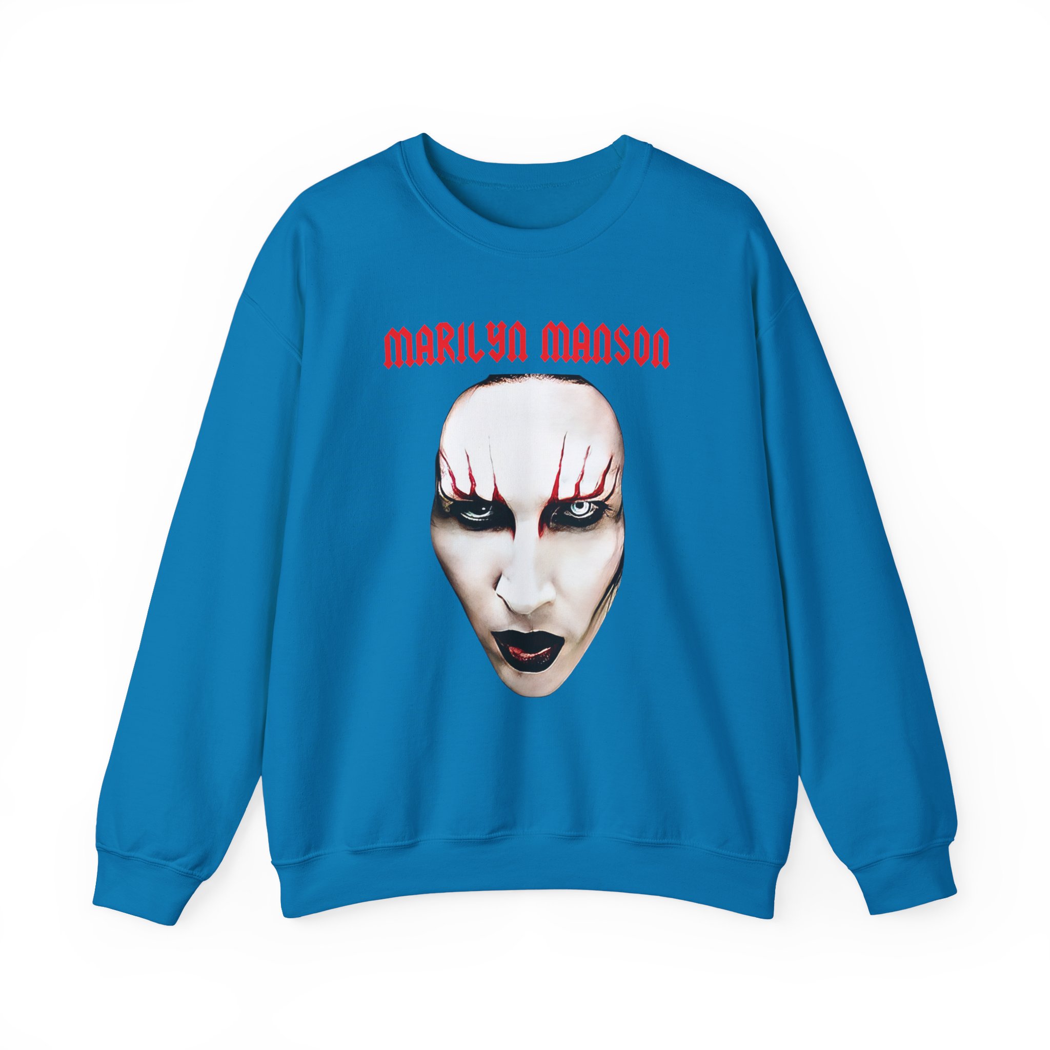 Marilyn Manson Red Lips Unisex Heavy Blendâ„¢ Crewneck Sweatshirt