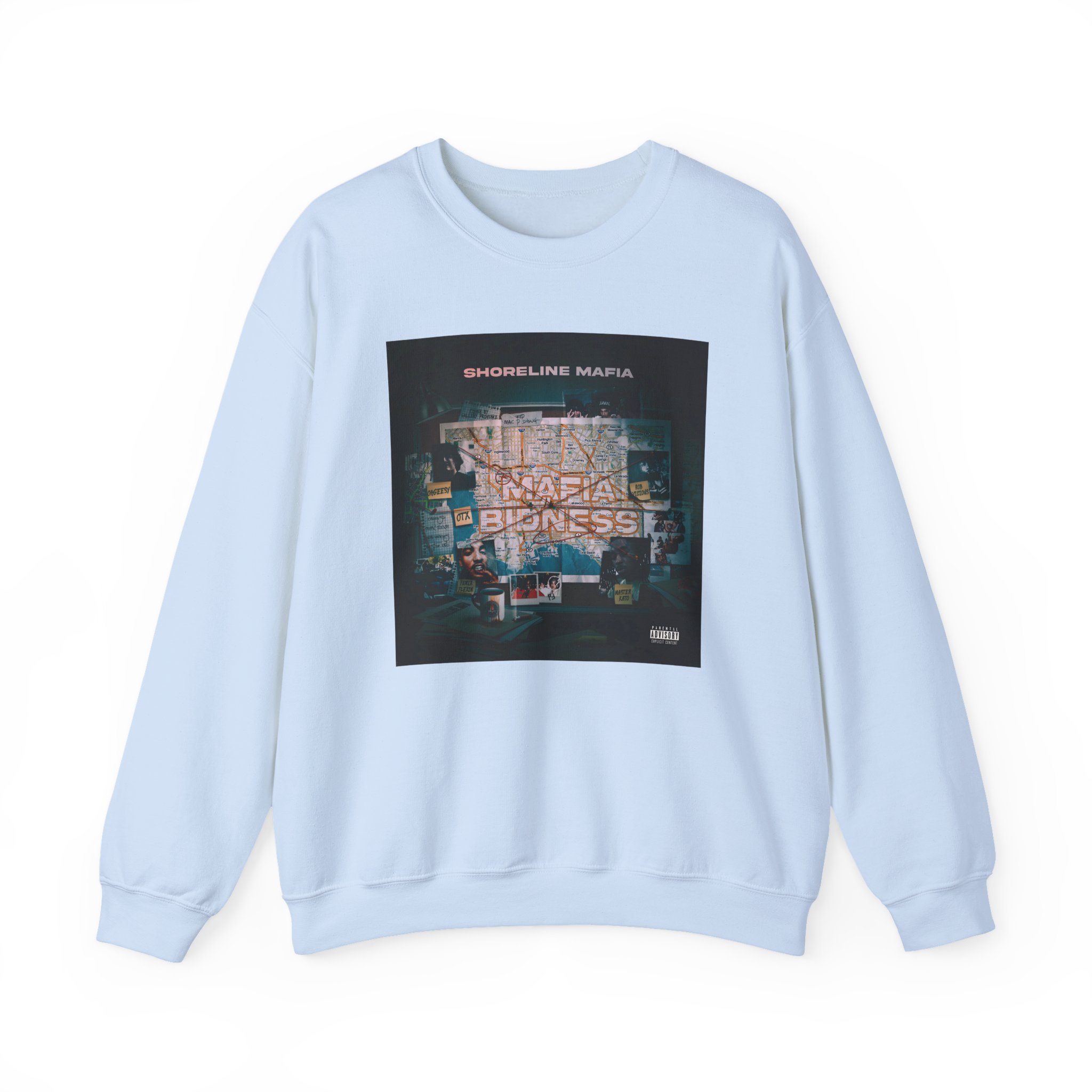 Shoreline Mafia Shoreline Bidness Unisex Heavy Blendâ„¢ Crewneck Sweatshirt