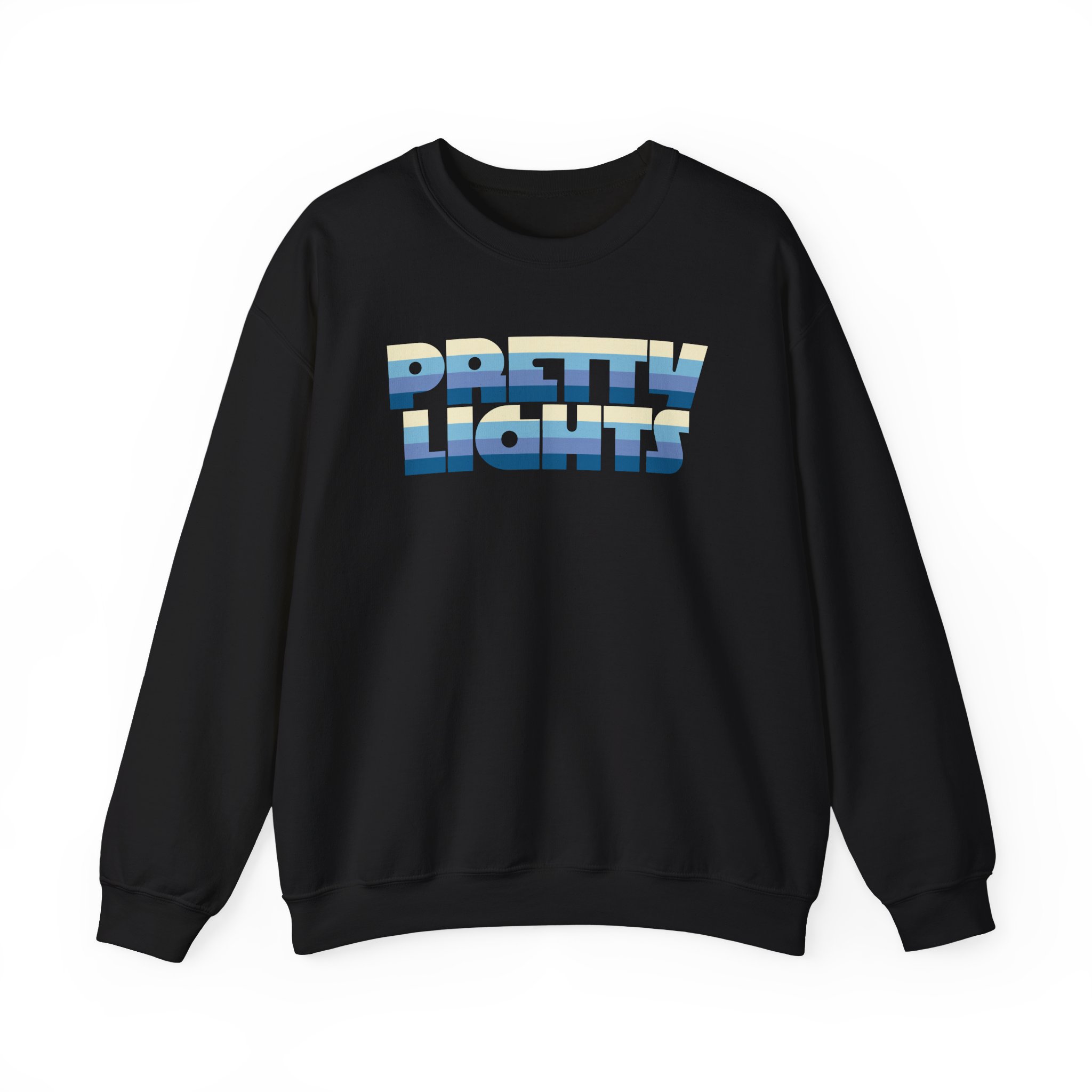 Pretty Lights Striped Logo Unisex Heavy Blendâ„¢ Crewneck Sweatshirt