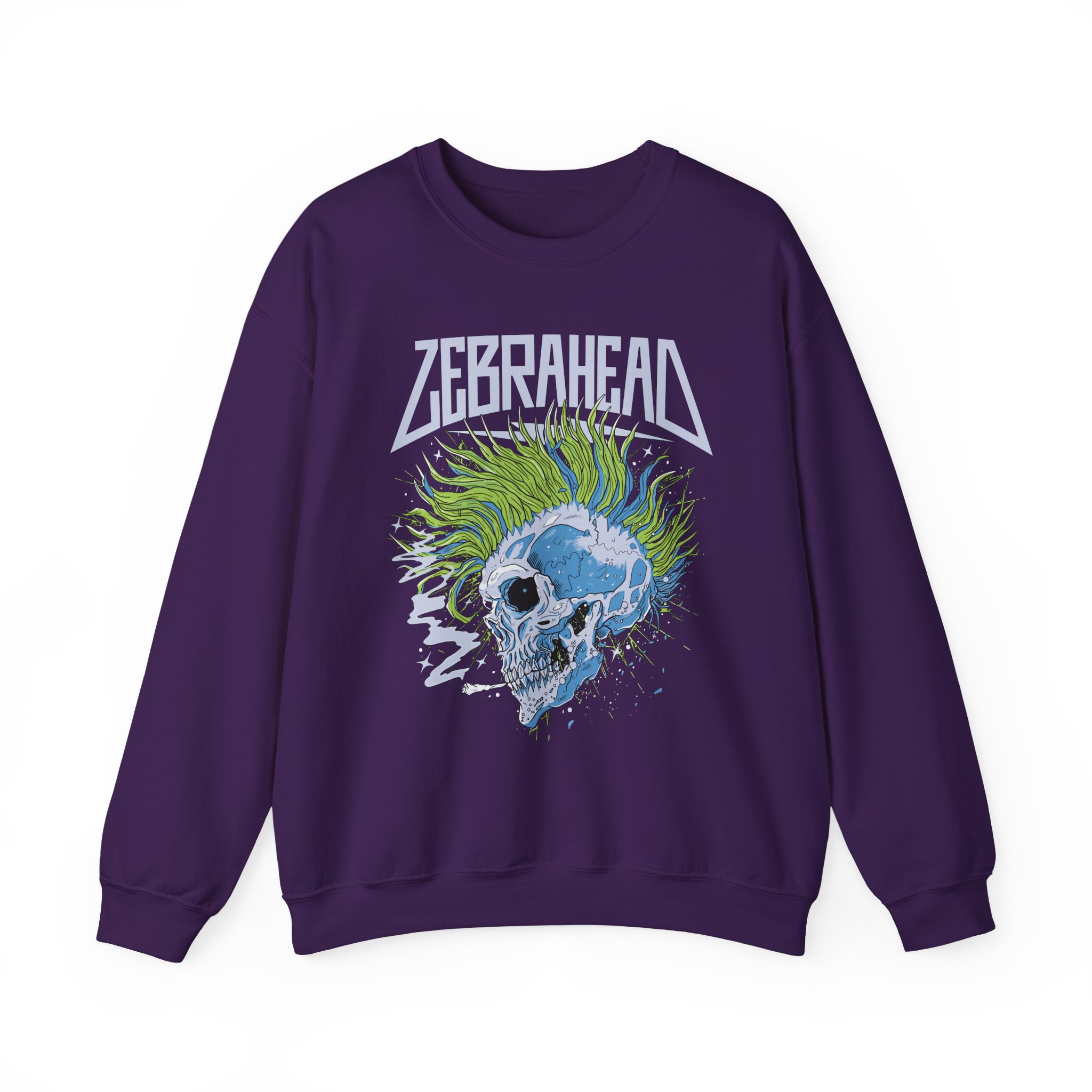 Zebrahead Skull Unisex Heavy Blendâ„¢ Crewneck Sweatshirt
