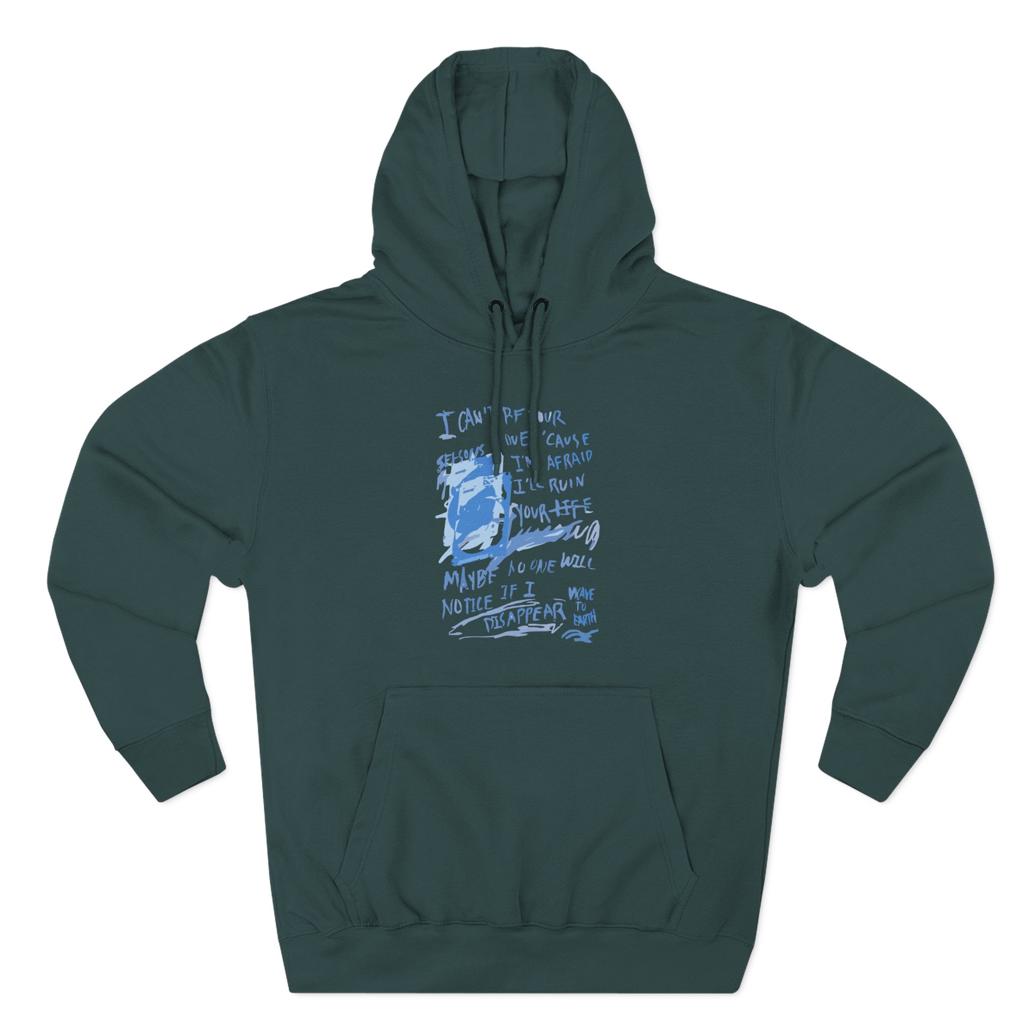 Wave to Earth Three-Panel Fleece Hoodie