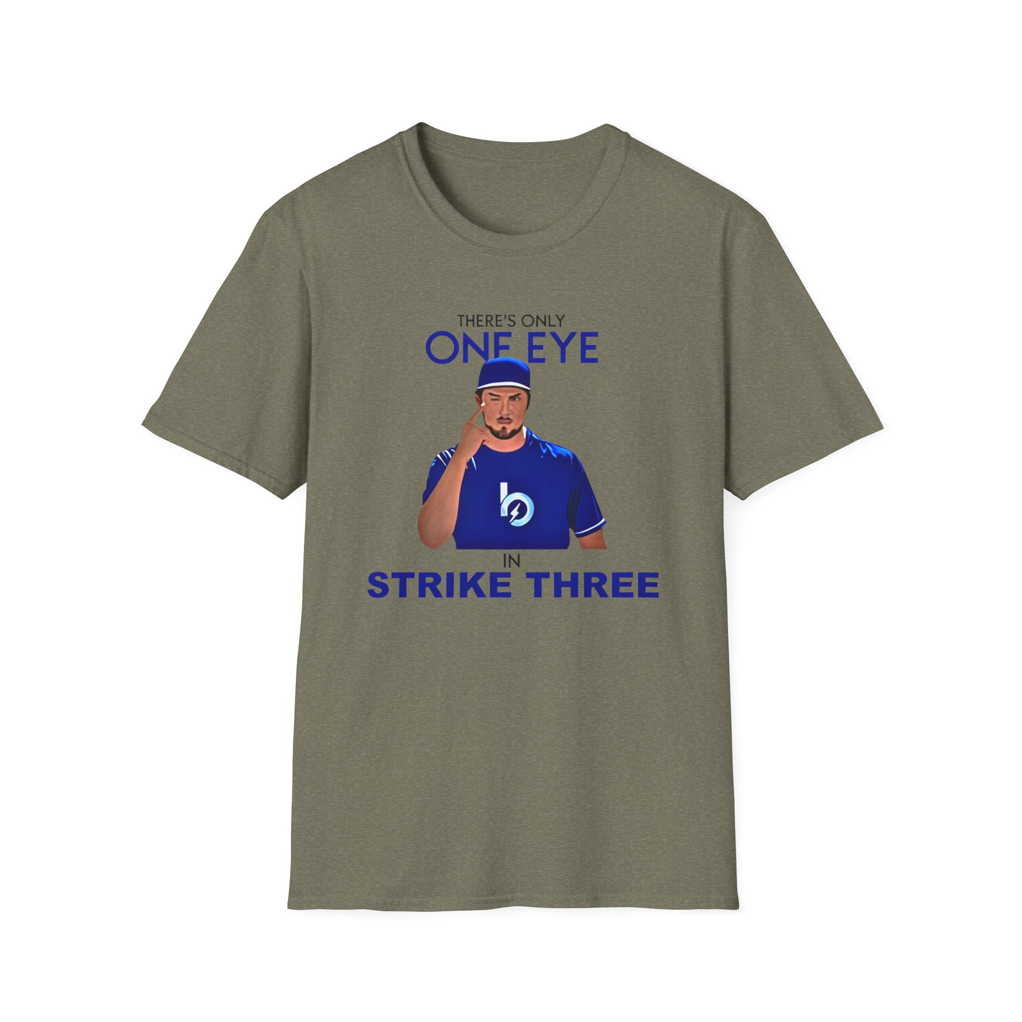 Trevor Bauer There’s Only One Eye in Strike Three Unisex Softstyle T-Shirt