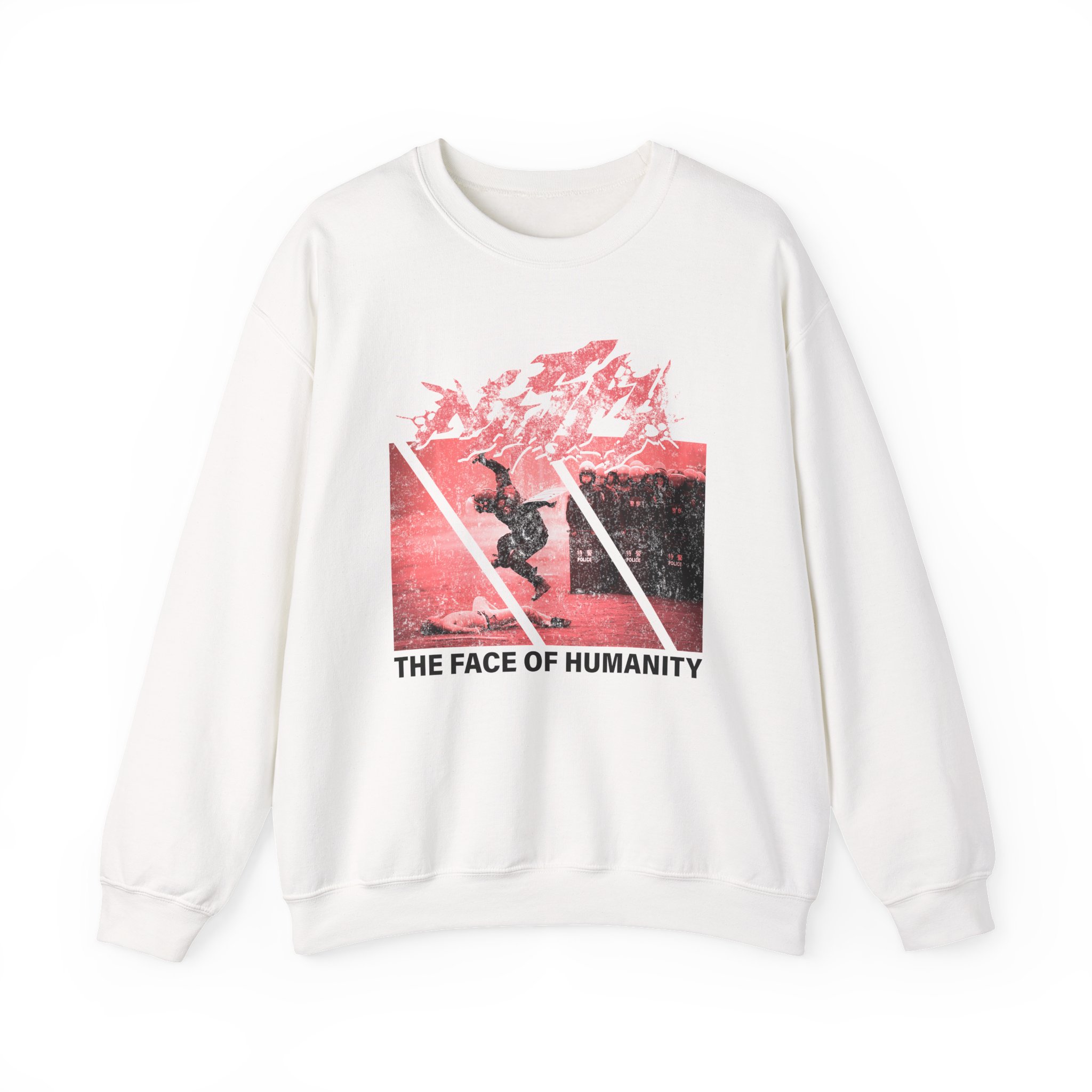 Nasty Face of Humanity Unisex Heavy Blendâ„¢ Crewneck Sweatshirt