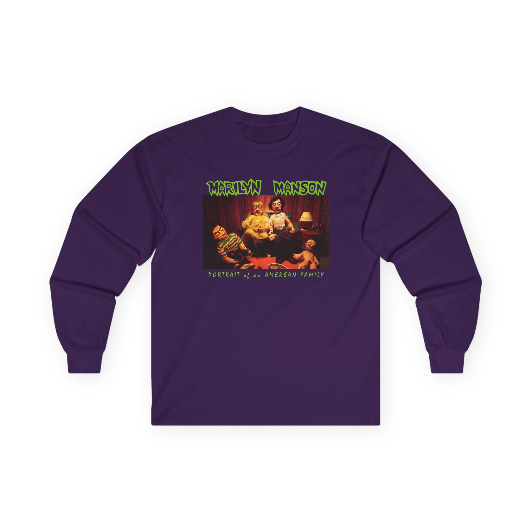 Marilyn Manson American Family Portrait Unisex Ultra Cotton Long Sleeve Tee