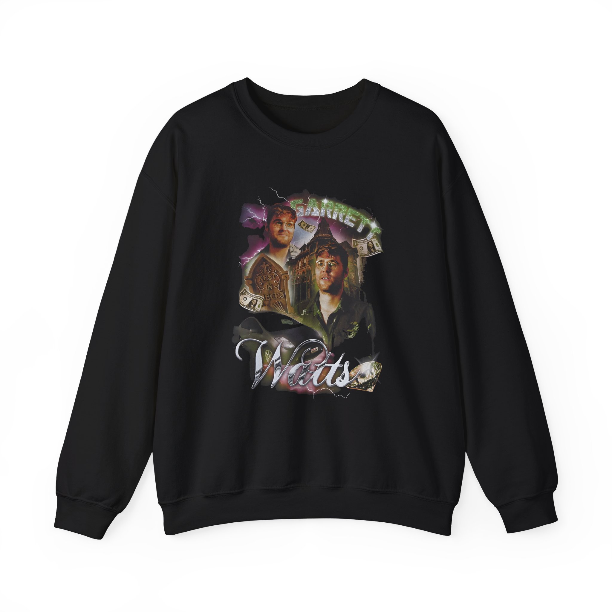 Garrett Watts Bootleg 90's Rap Unisex Heavy Blendâ„¢ Crewneck Sweatshirt