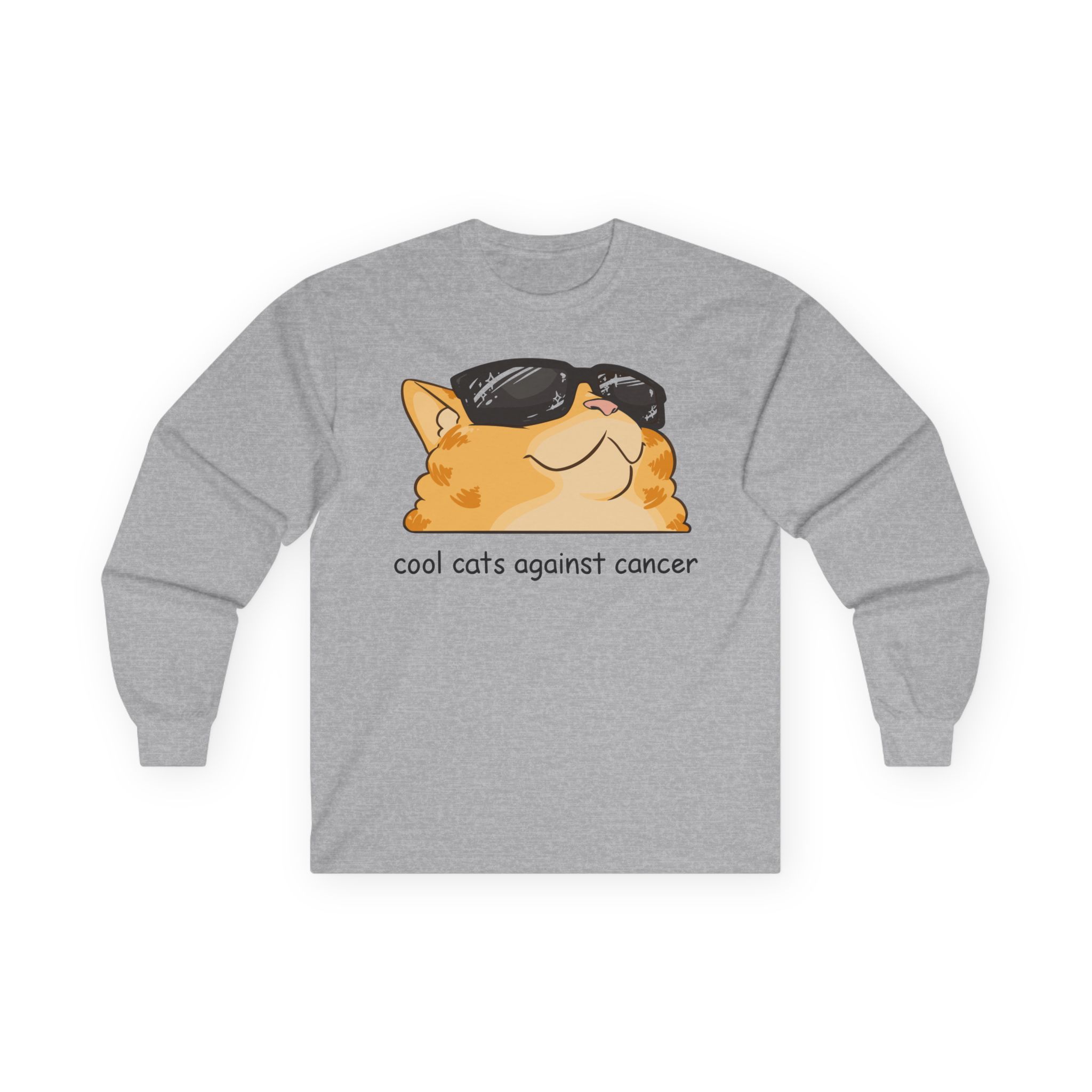 Lilsimsie cool cats against cancer Unisex Ultra Cotton Long Sleeve Tee