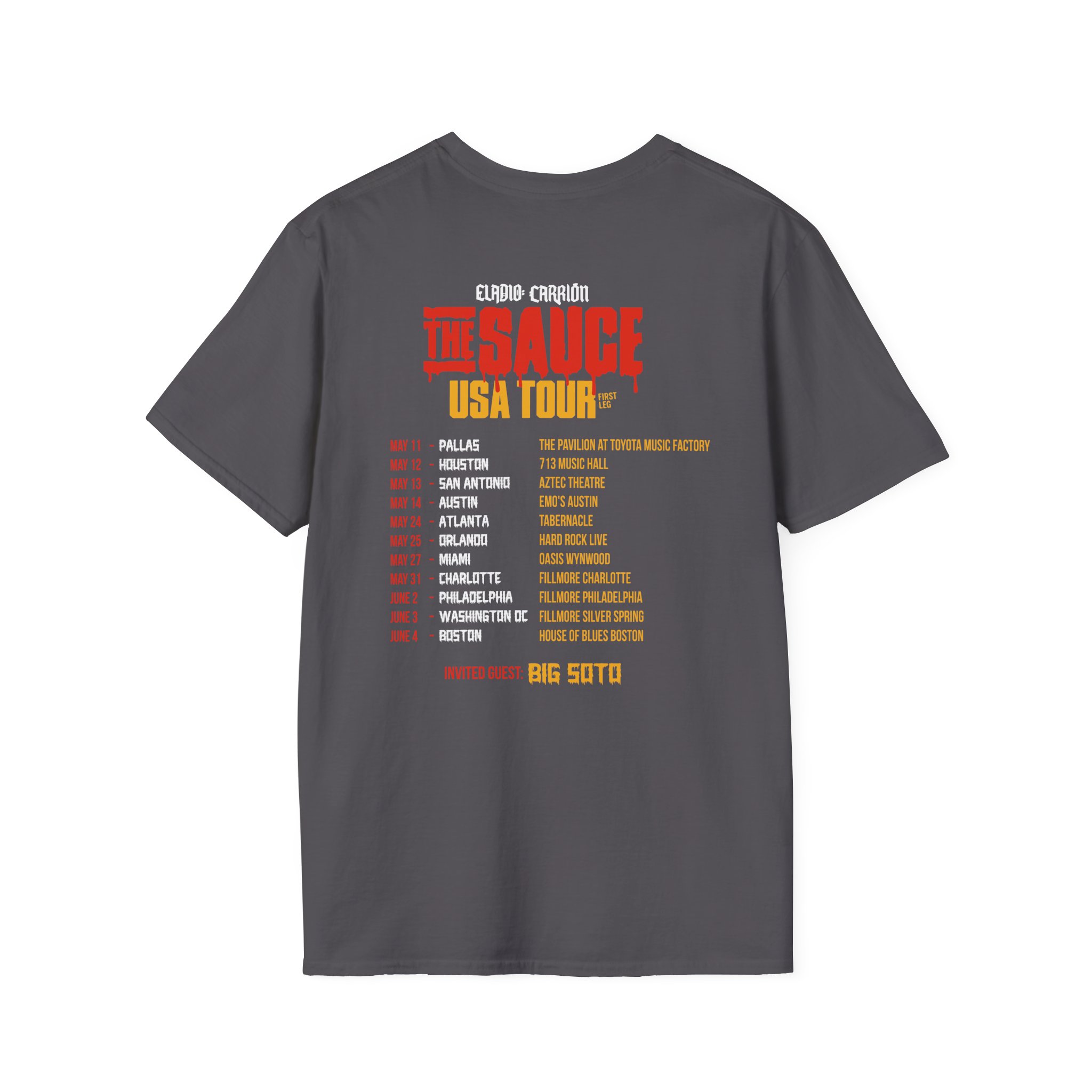 Sauce Boyz Usa Tour Unisex Softstyle T-Shirt