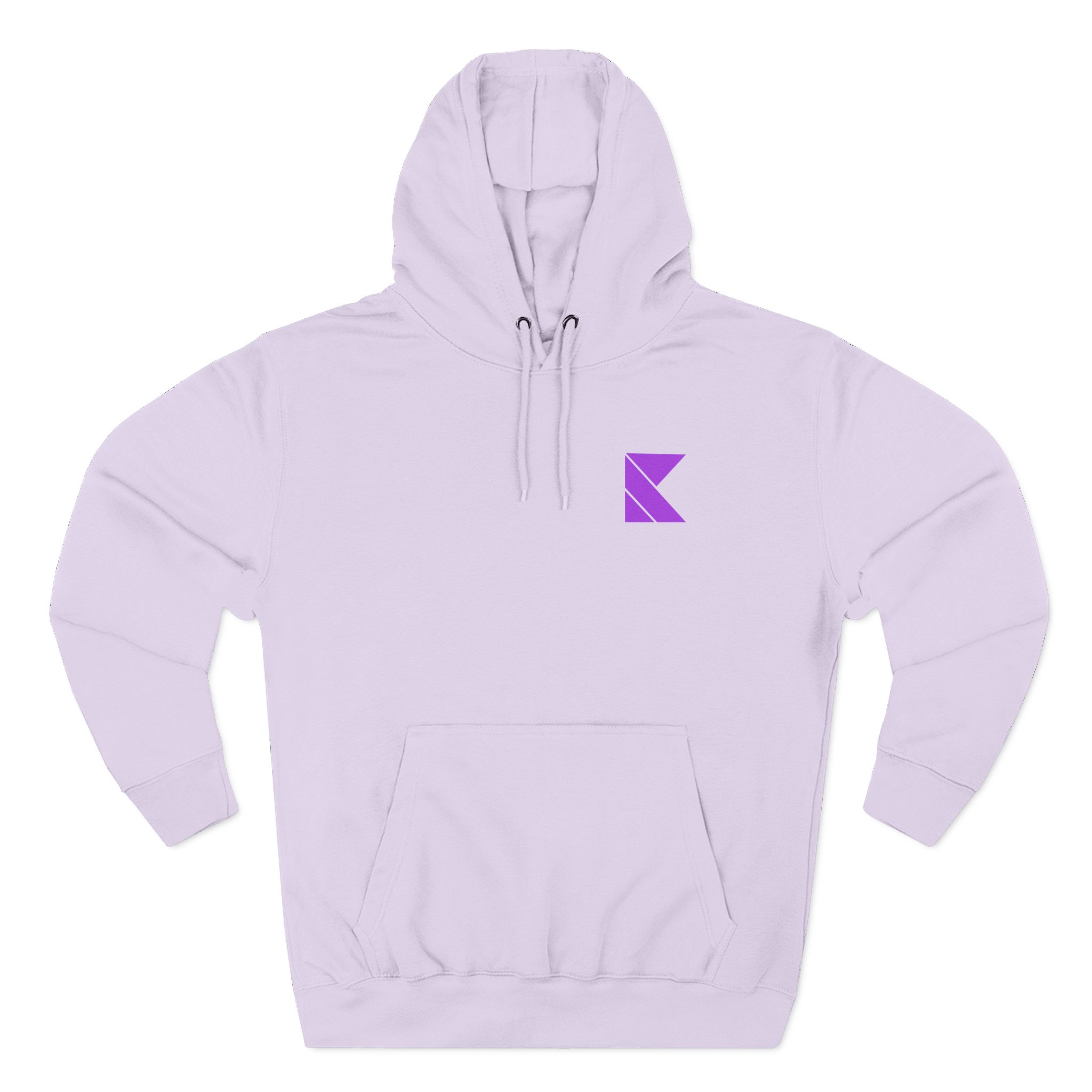Kaskade Plum K Three-Panel Fleece Hoodie