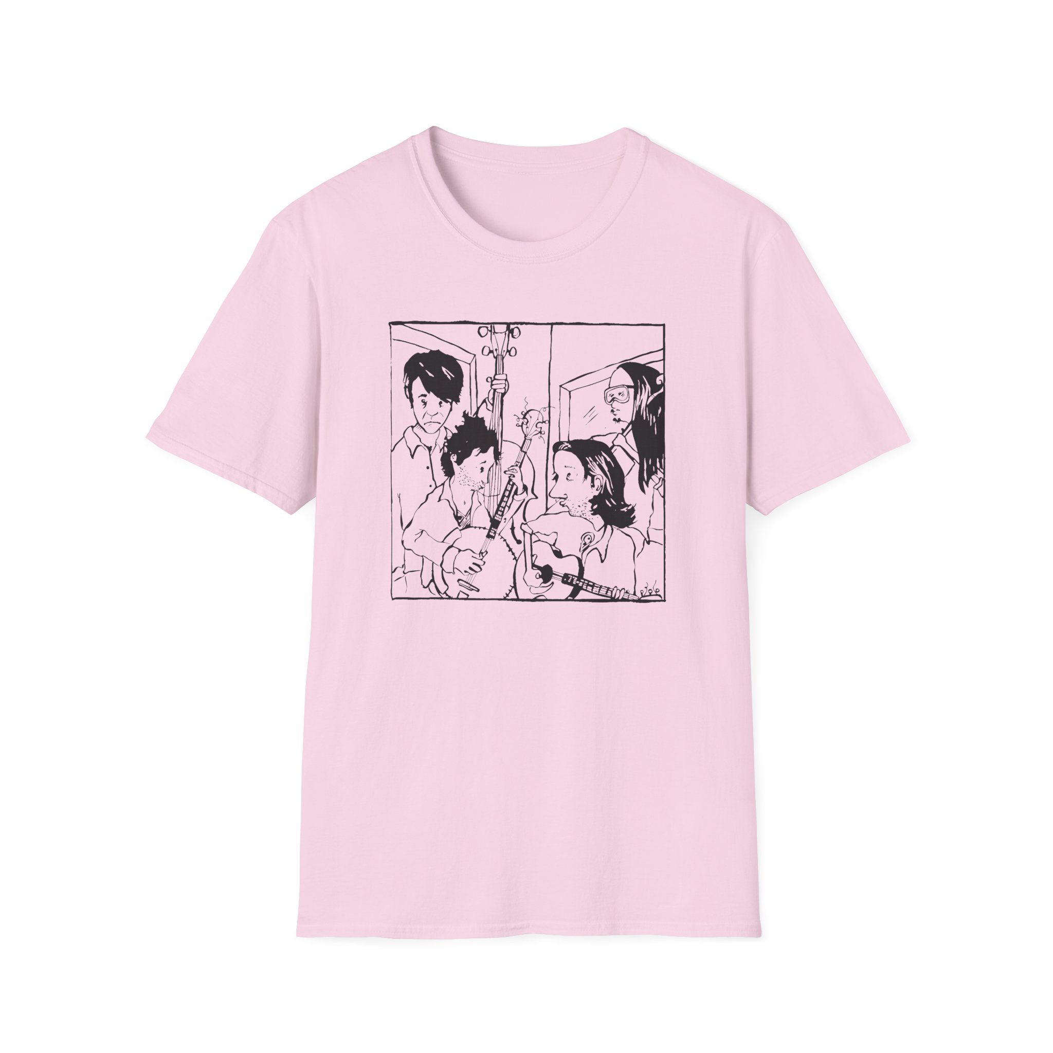 Avett Brothers Seth Drawing Unisex Softstyle T-Shirt