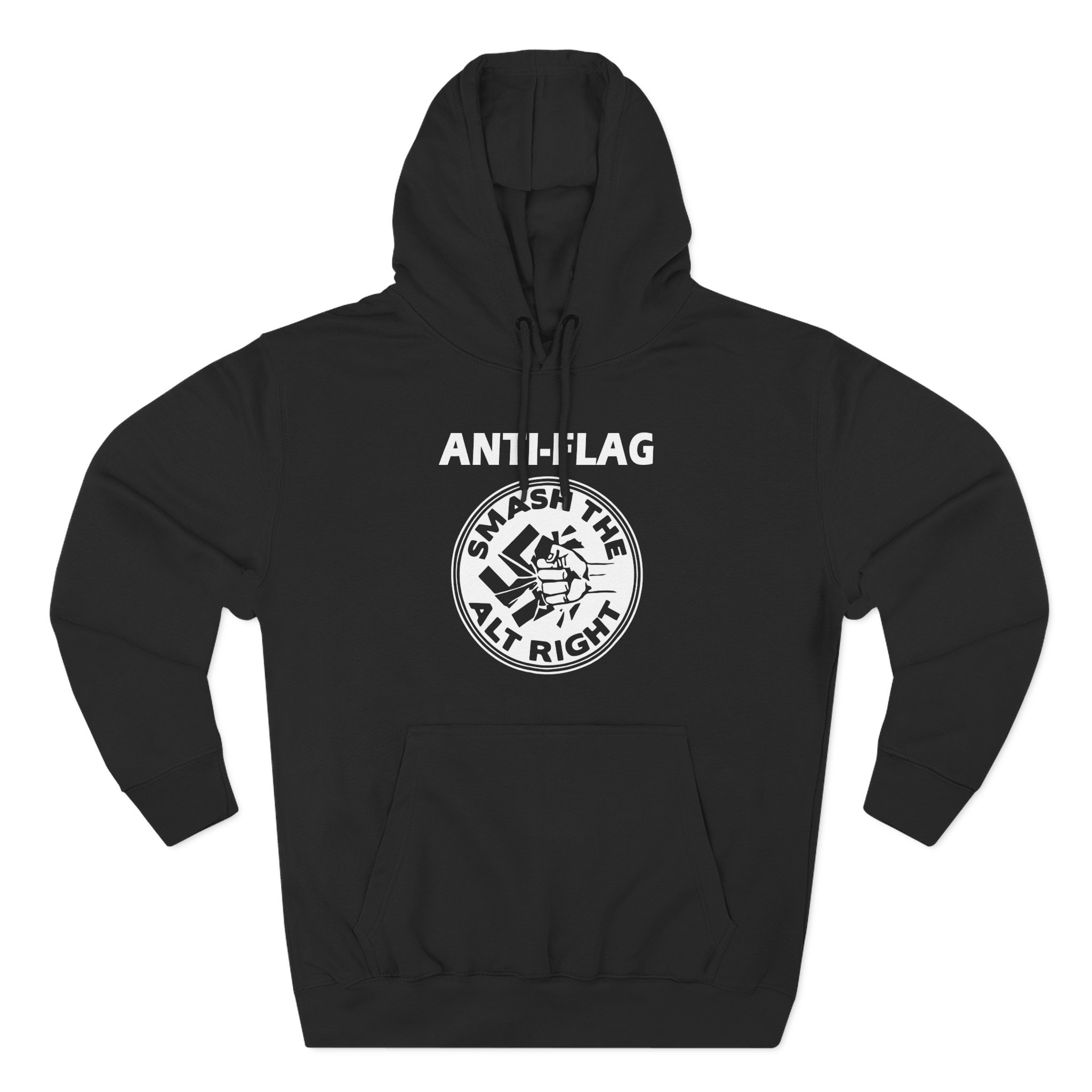 Anti Flag Smash the Alt Right Three-Panel Fleece Hoodie