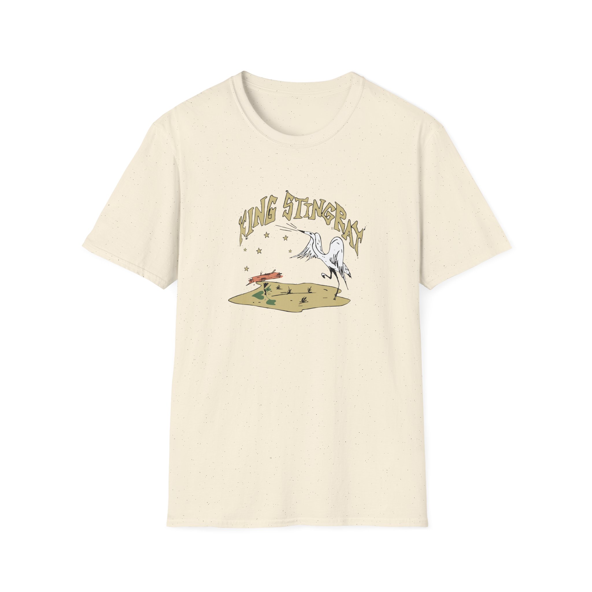 King Stingray Ivory Bird Unisex Softstyle T-Shirt