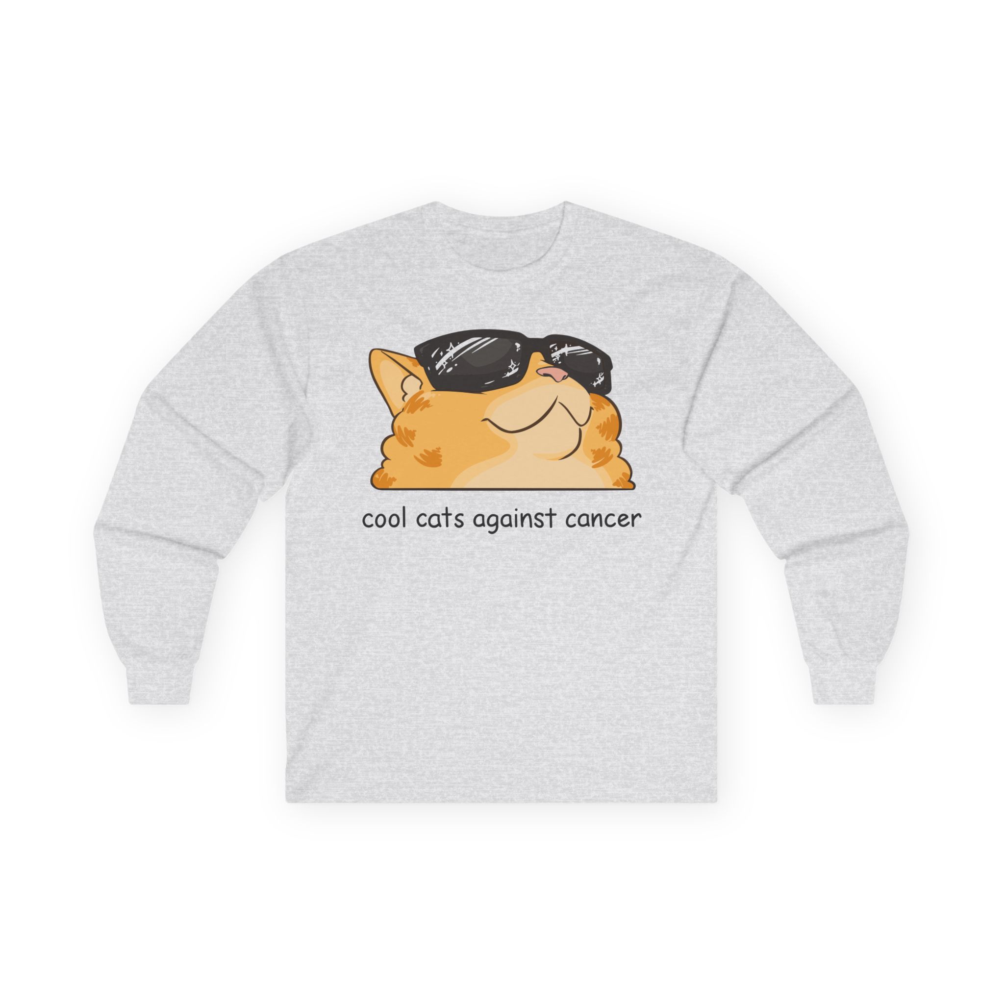 Lilsimsie cool cats against cancer Unisex Ultra Cotton Long Sleeve Tee