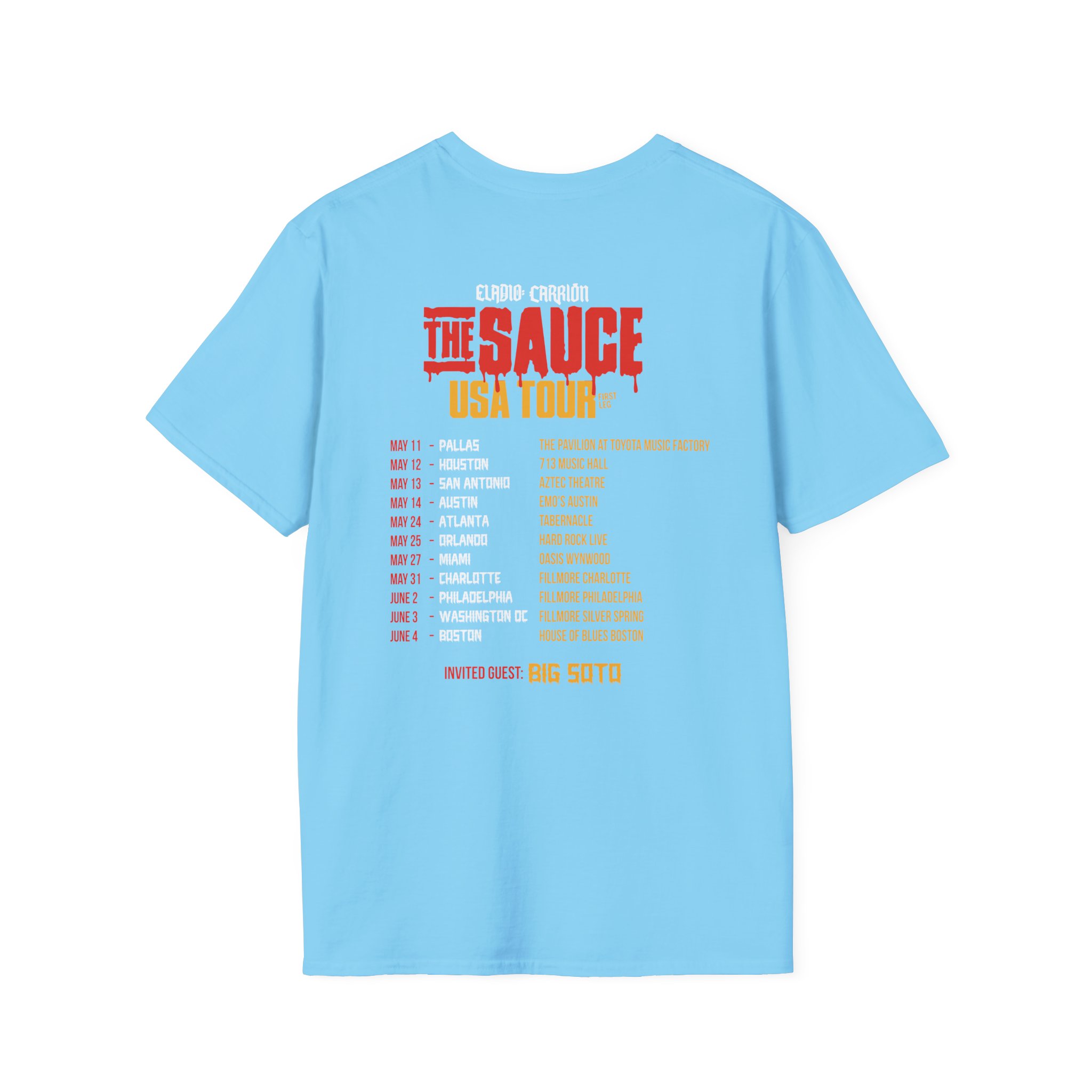 Sauce Boyz Usa Tour Unisex Softstyle T-Shirt