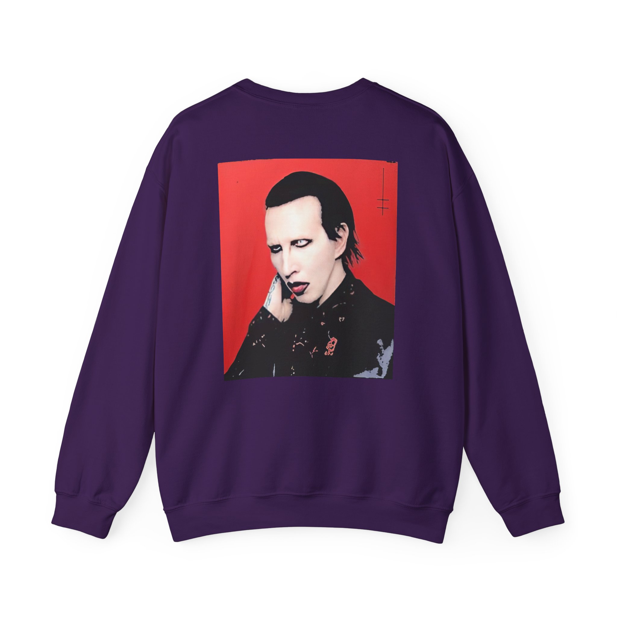 Marilyn Manson Little Cross Photo Unisex Heavy Blendâ„¢ Crewneck Sweatshirt