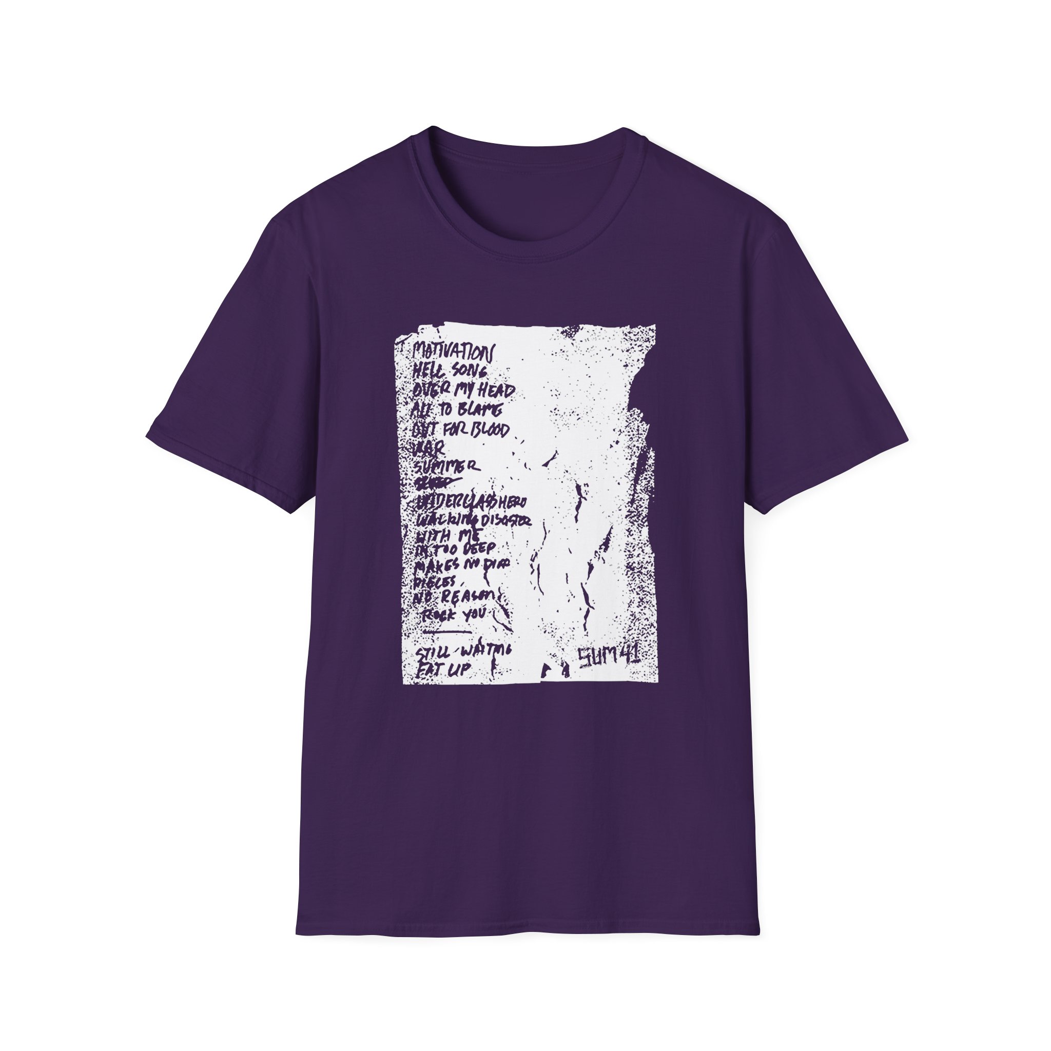 Sum 41 Setlist Unisex Softstyle T-Shirt