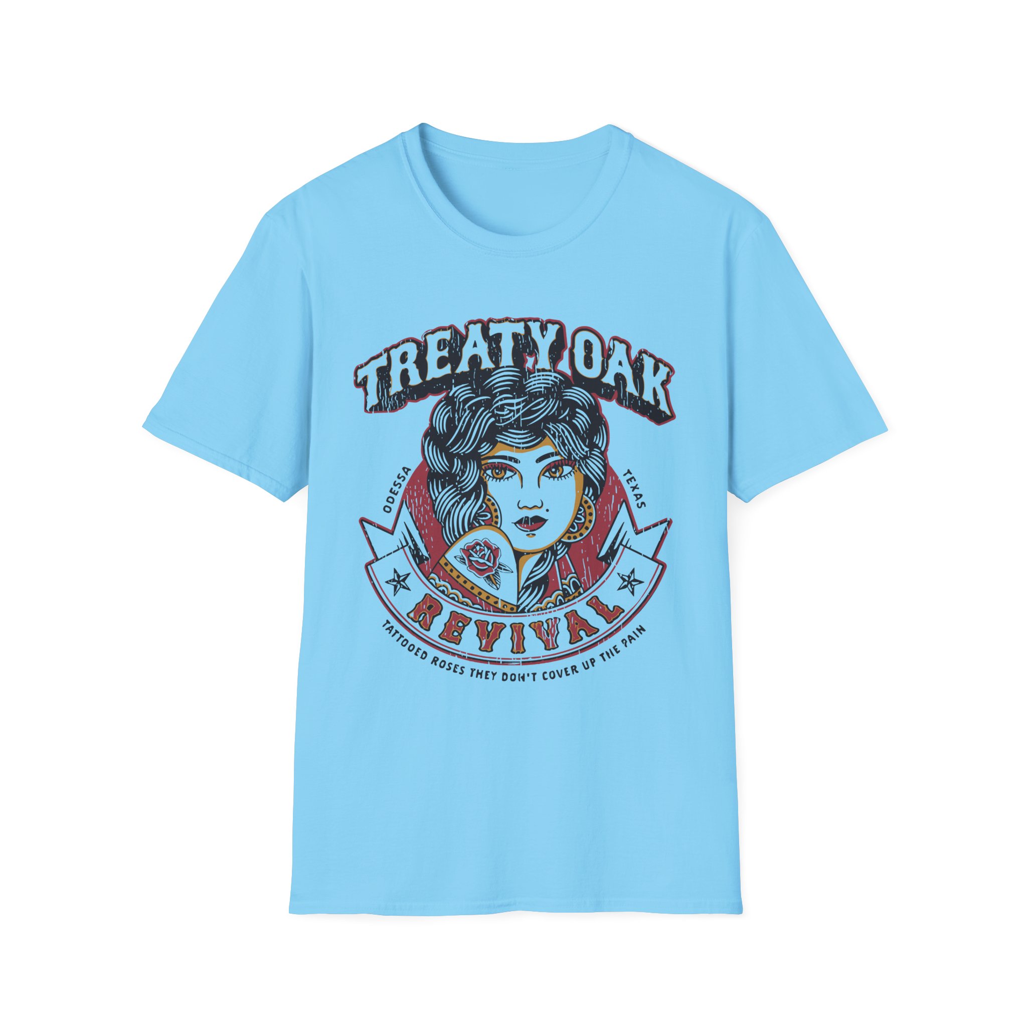 Treaty Oak Revival Rose Unisex Softstyle T-Shirt