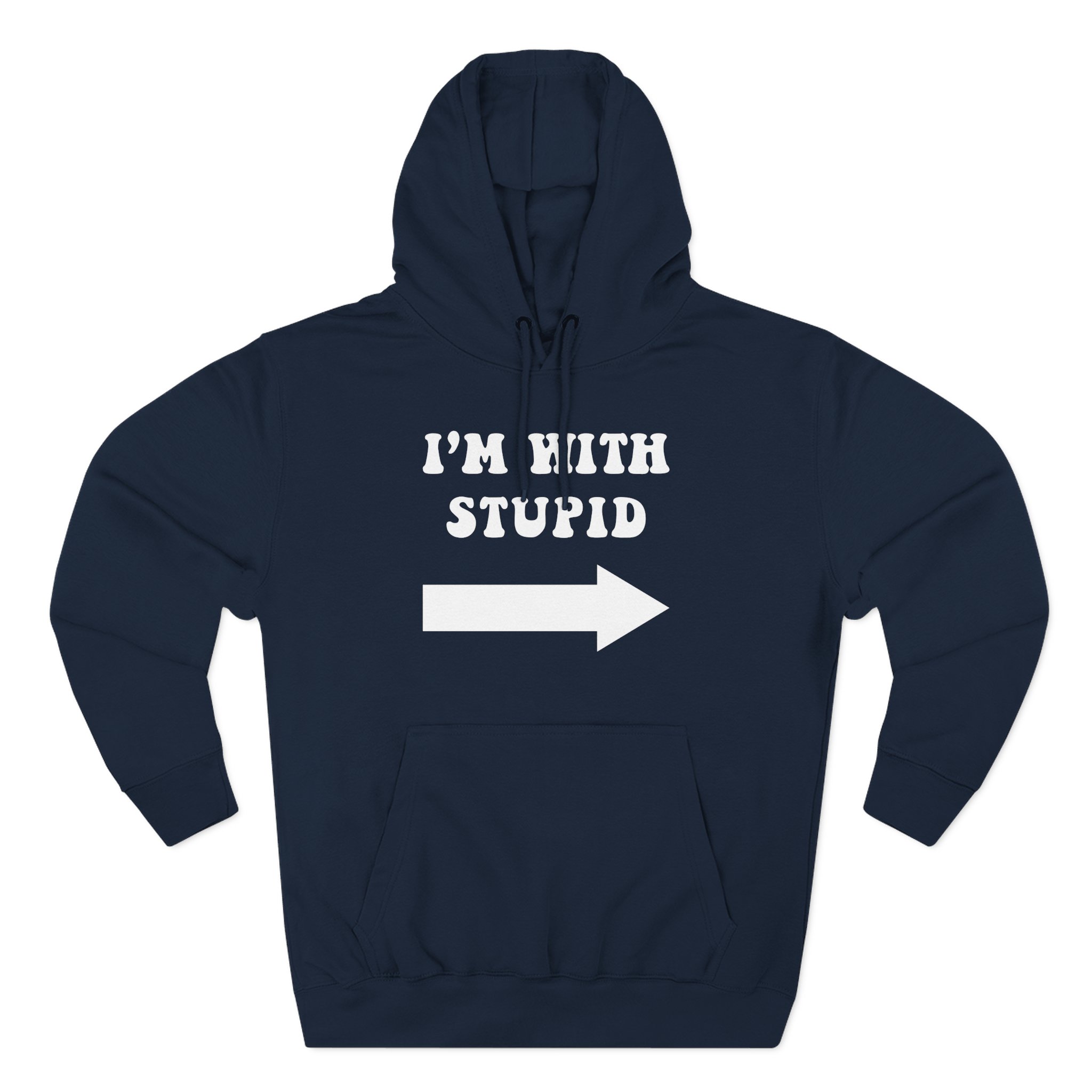 Jimmy Kimmel I'm With Stupid Three-Panel Fleece Hoodie
