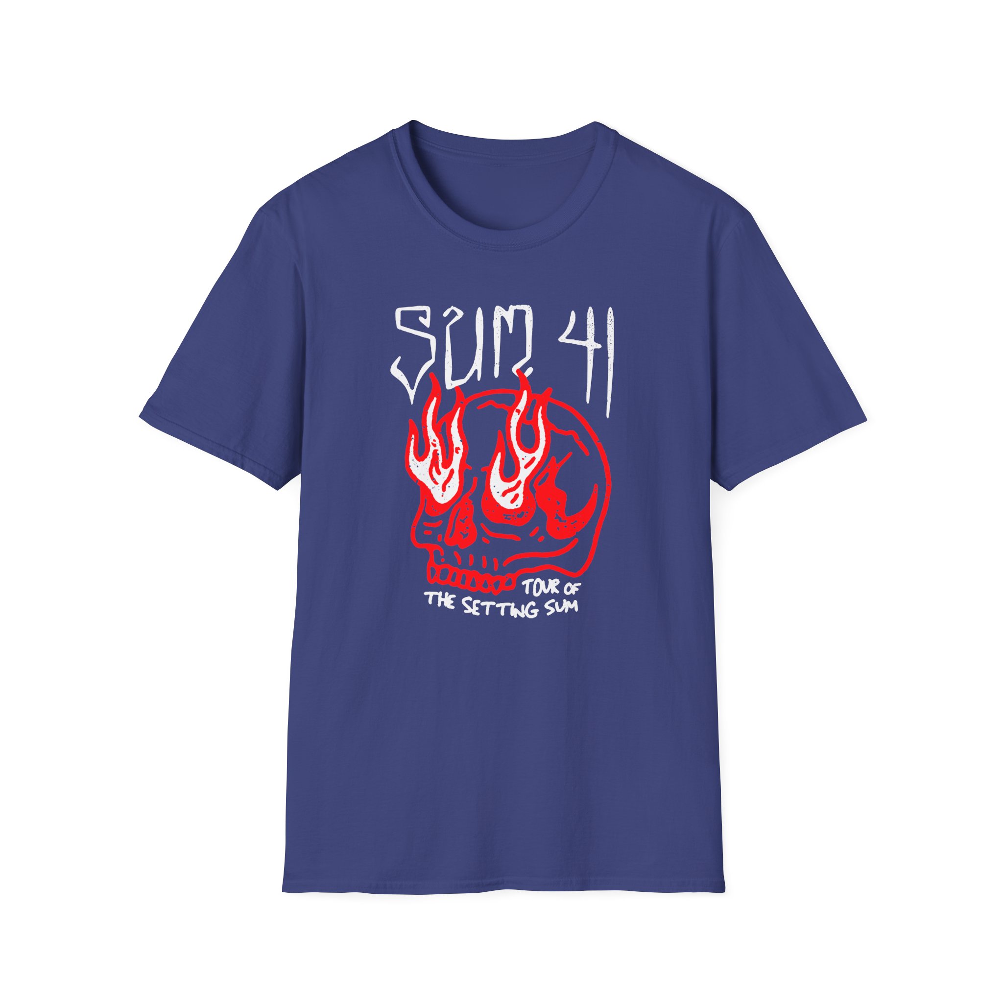 Sum 41 Skull Sketch Tour Unisex Softstyle T-Shirt