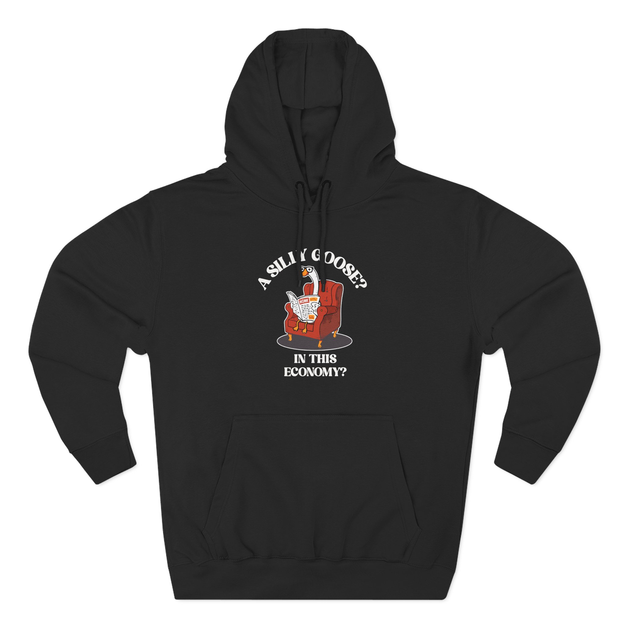 Silly Goose Three-Panel Fleece Hoodie