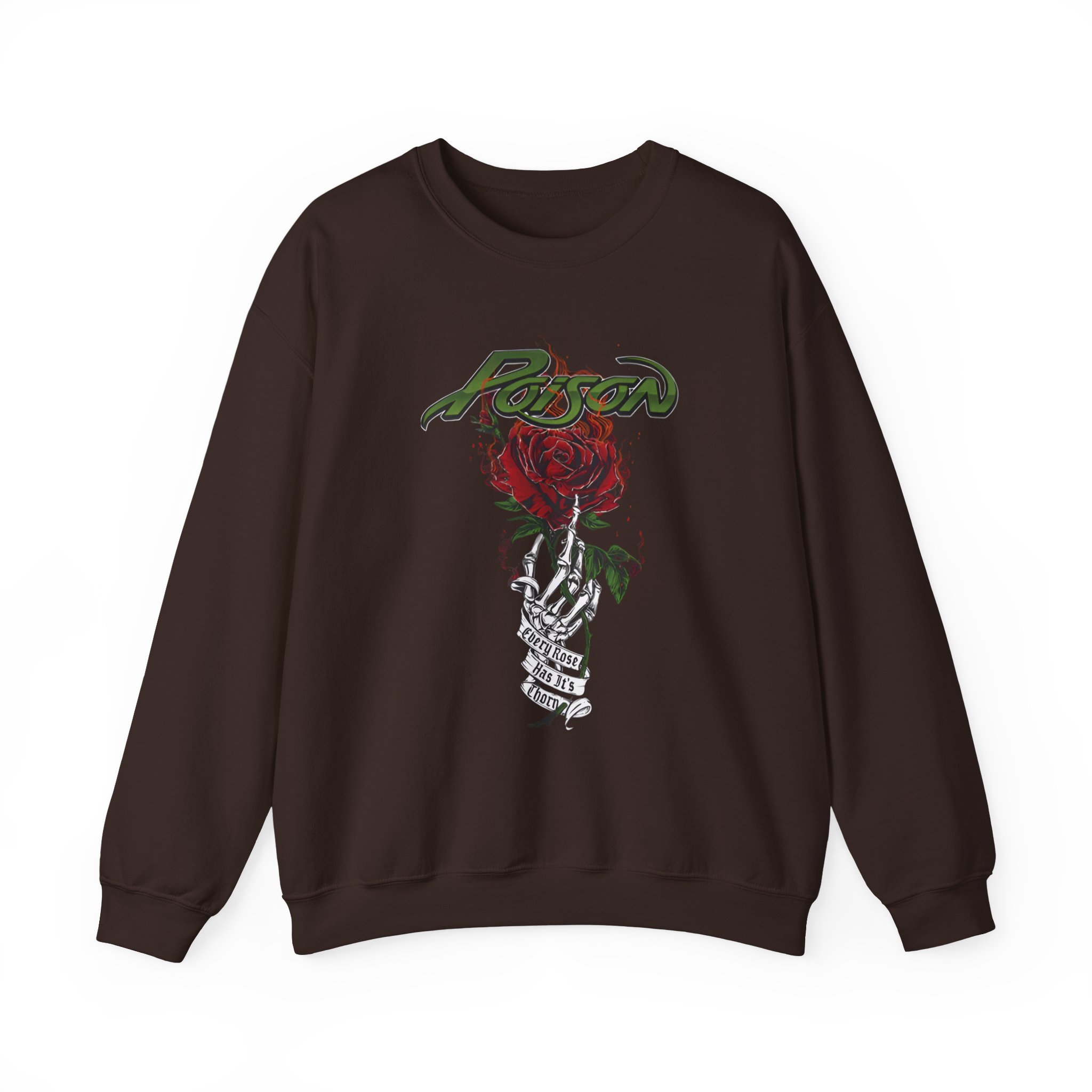 Poison Every Rose Has Its Thorn Unisex Heavy Blendâ„¢ Crewneck Sweatshirt