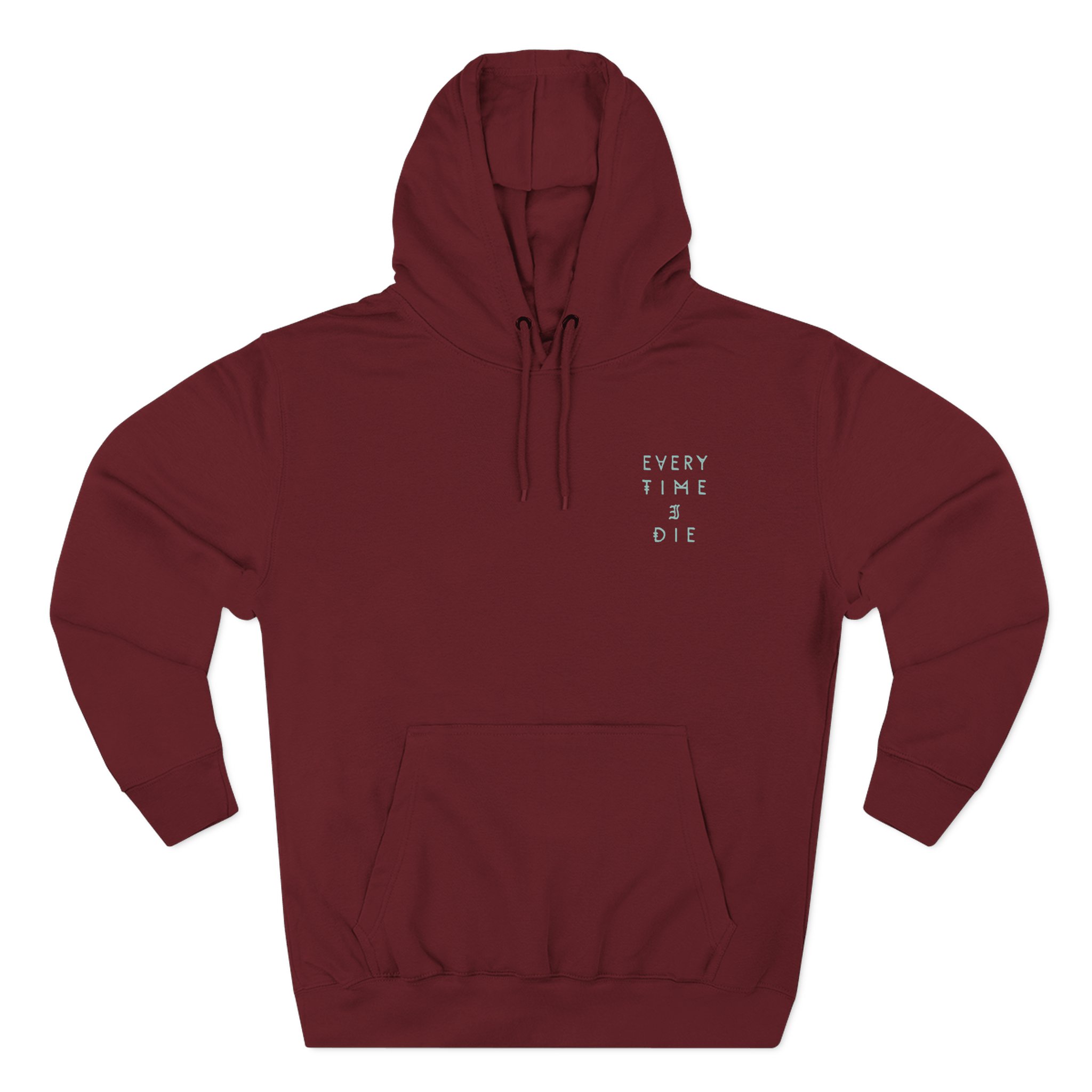 Every Time I Die Fpu Pigment Dyed Three-panel Fleece Hoodie