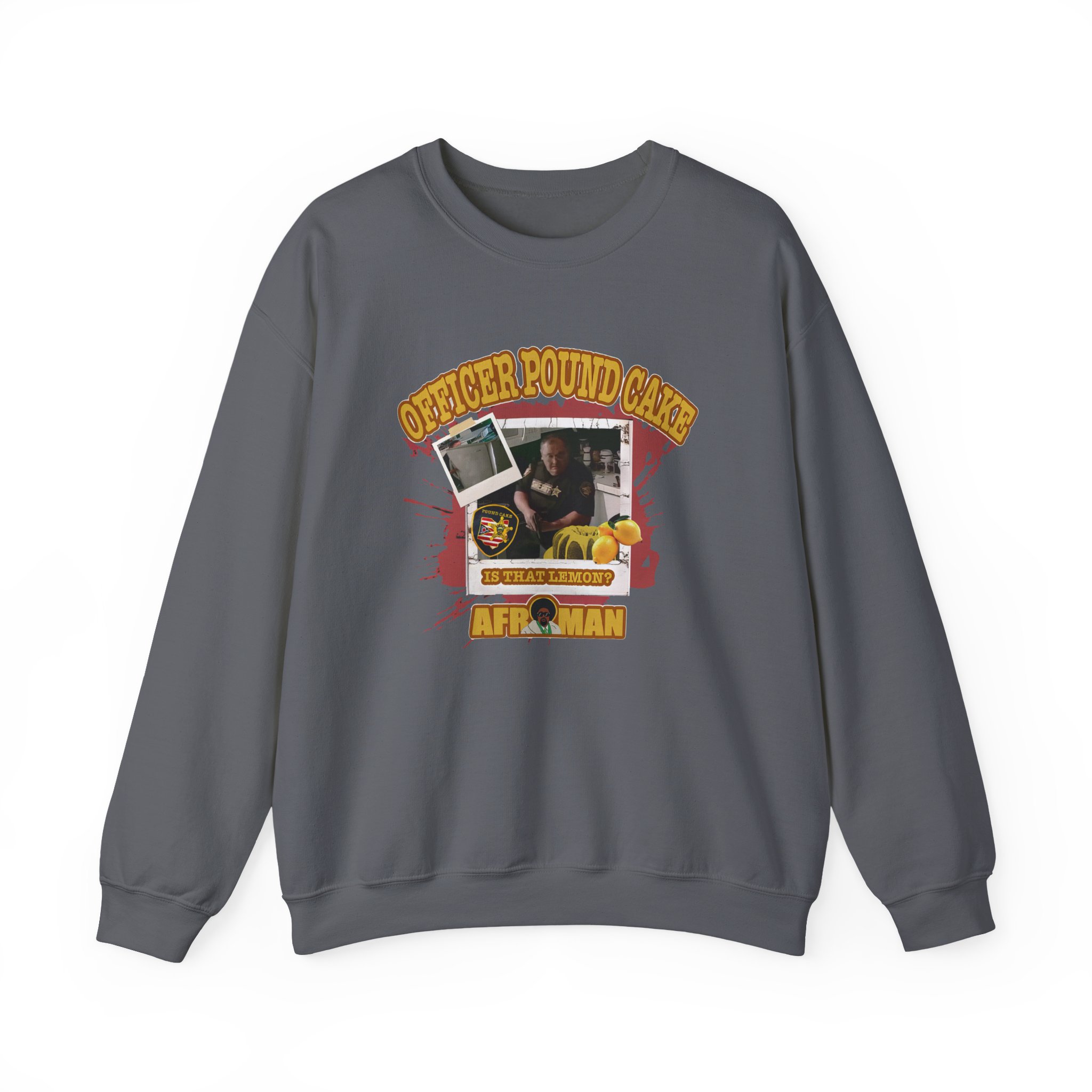 Afroman Officer Pound Cake Unisex Heavy Blendâ„¢ Crewneck Sweatshirt
