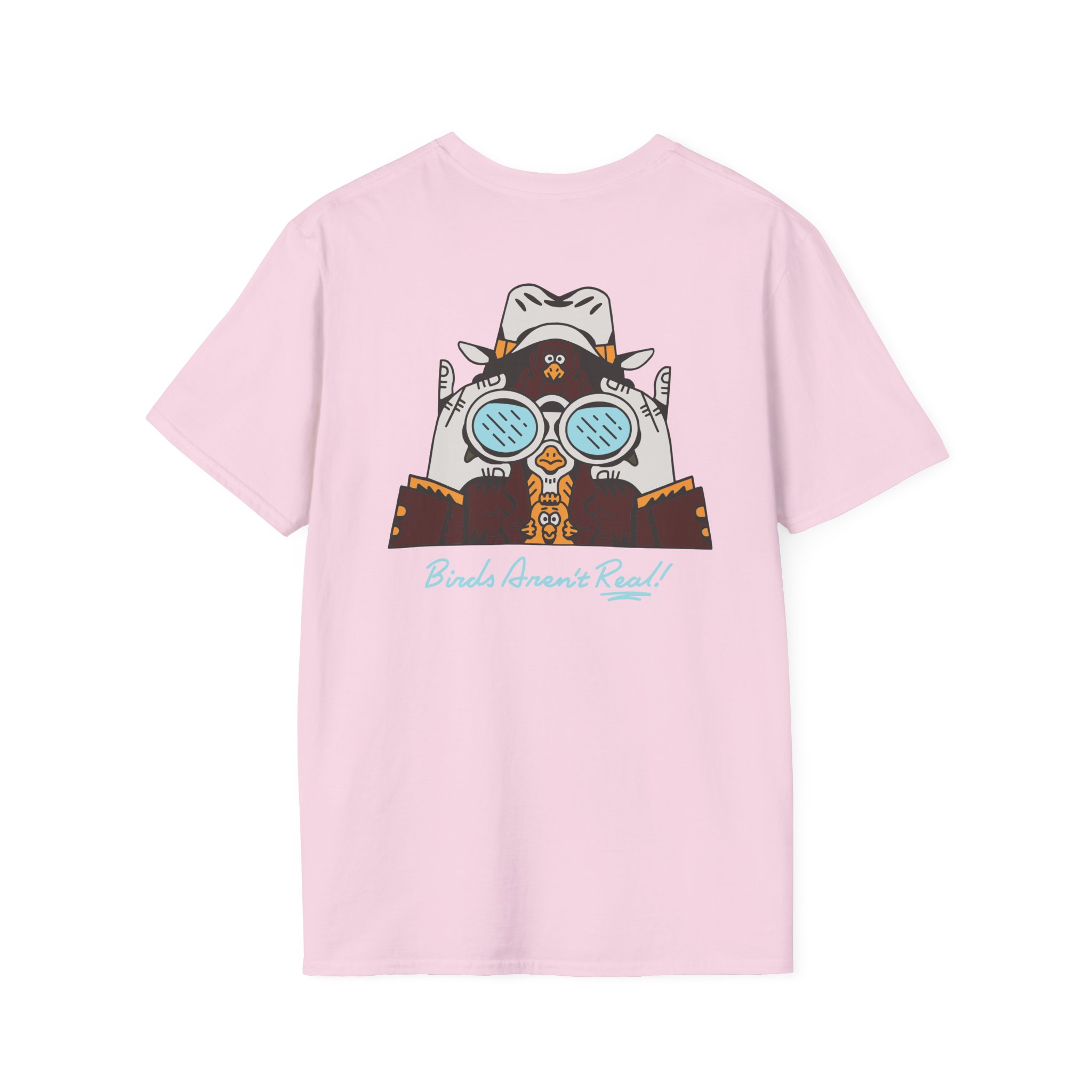 Birds Arent Real Trench Coat Hemp Unisex Softstyle T-Shirt