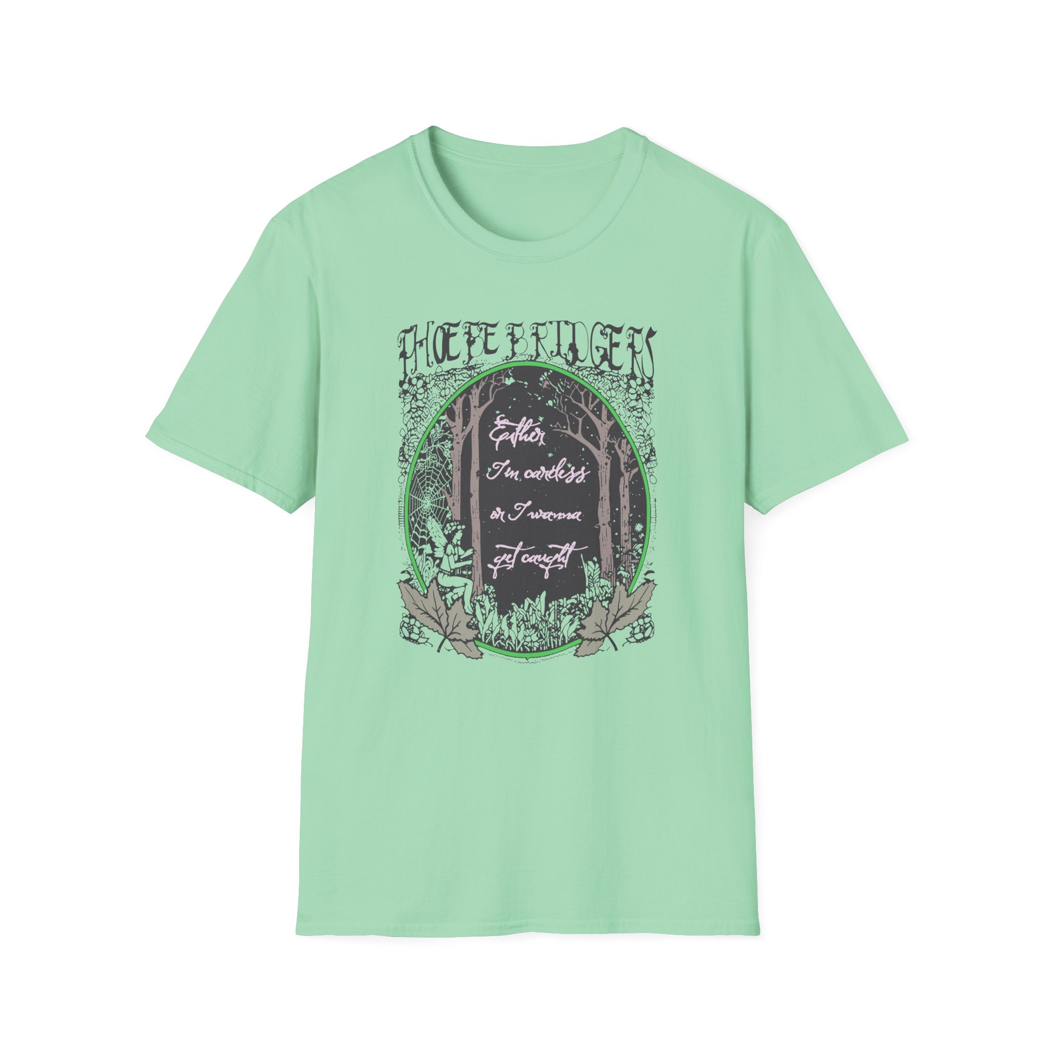 Phoebe Bridgers Ether Tin Cartels on I Wanna Get Caught Unisex Softstyle T-Shirt