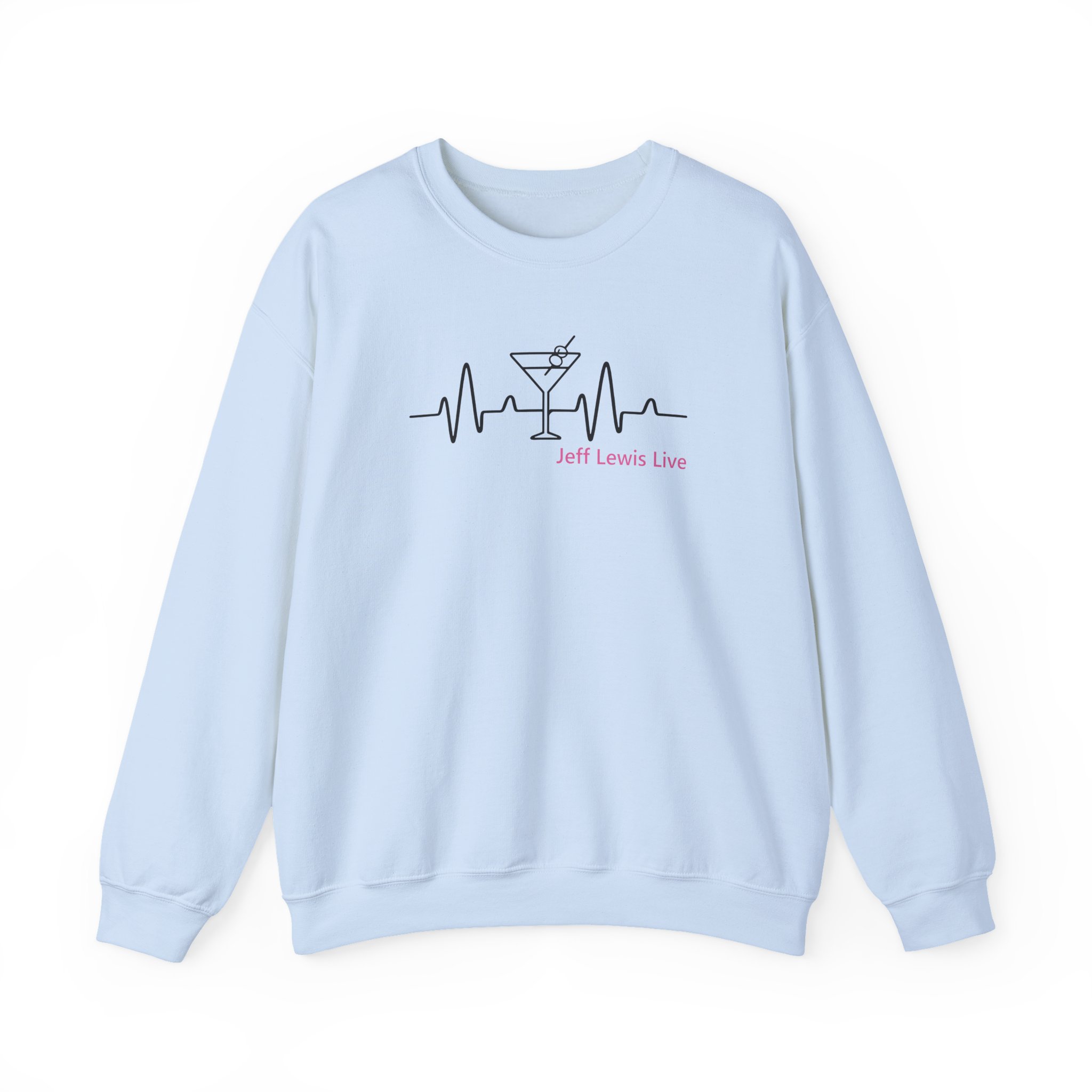 Jeffrey Lewis Jll Martini Heartbeat Unisex Heavy Blendâ„¢ Crewneck Sweatshirt