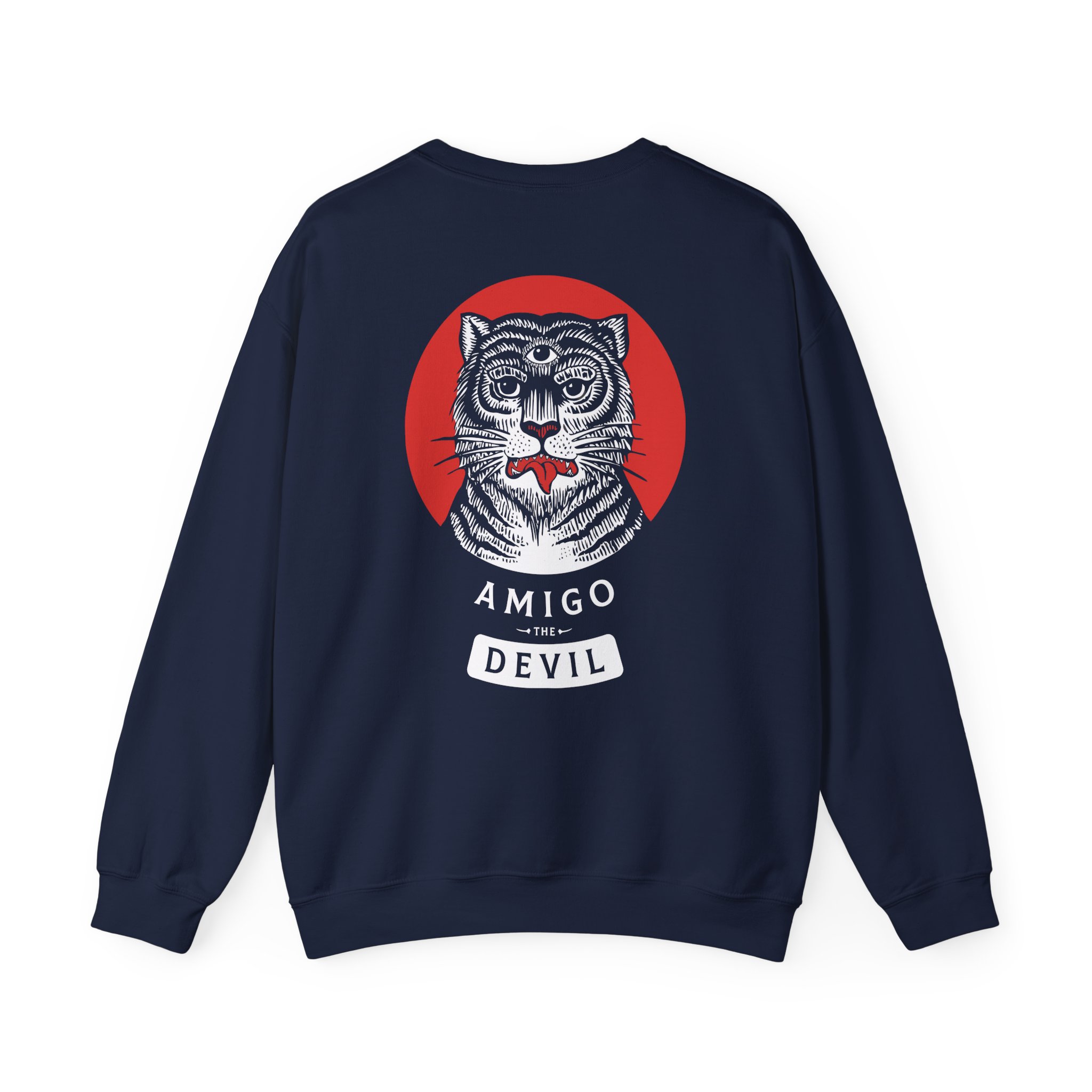 Amigo the Devil Tiger Unisex Heavy Blendâ„¢ Crewneck Sweatshirt
