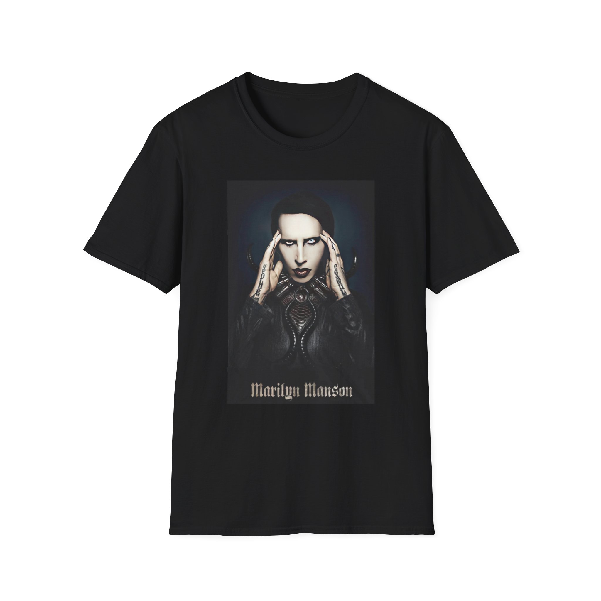 Marilyn Manson Psychic Horns Unisex Softstyle T-Shirt