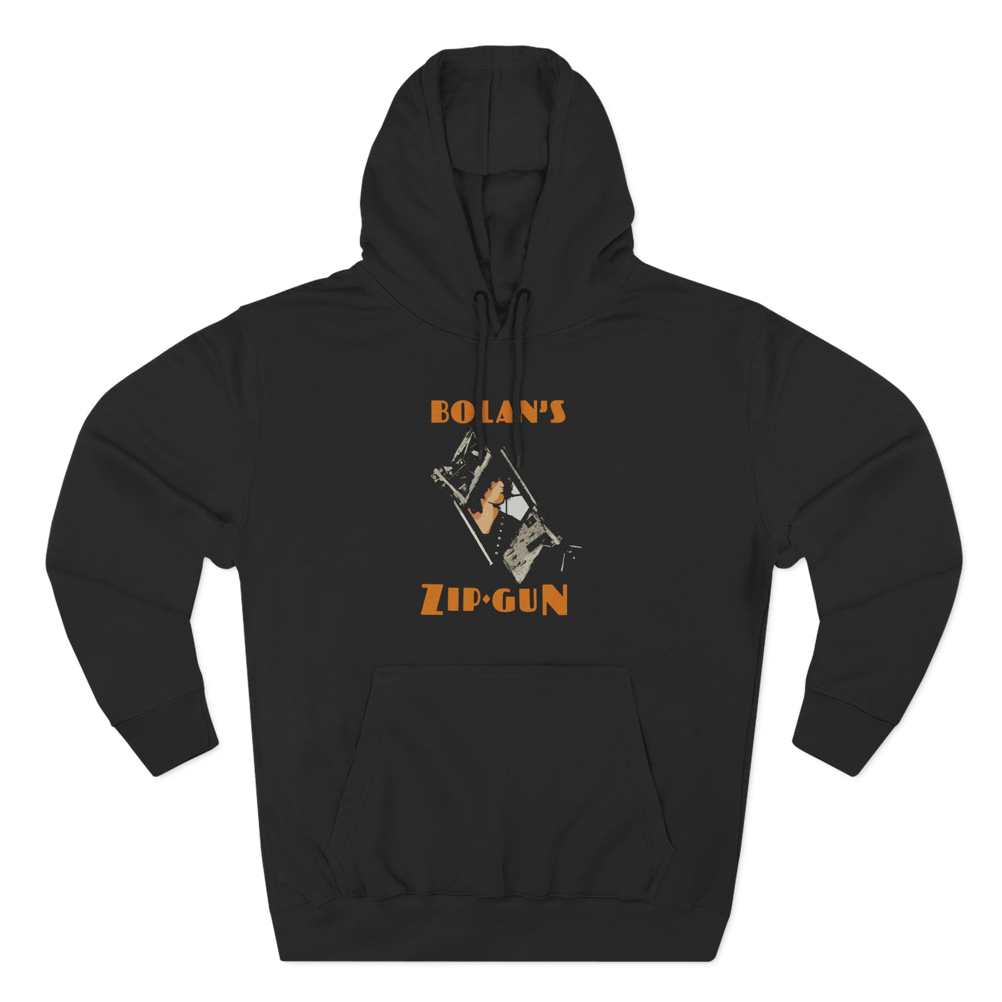 T Rex Zip Gun Three-Panel Fleece Hoodie