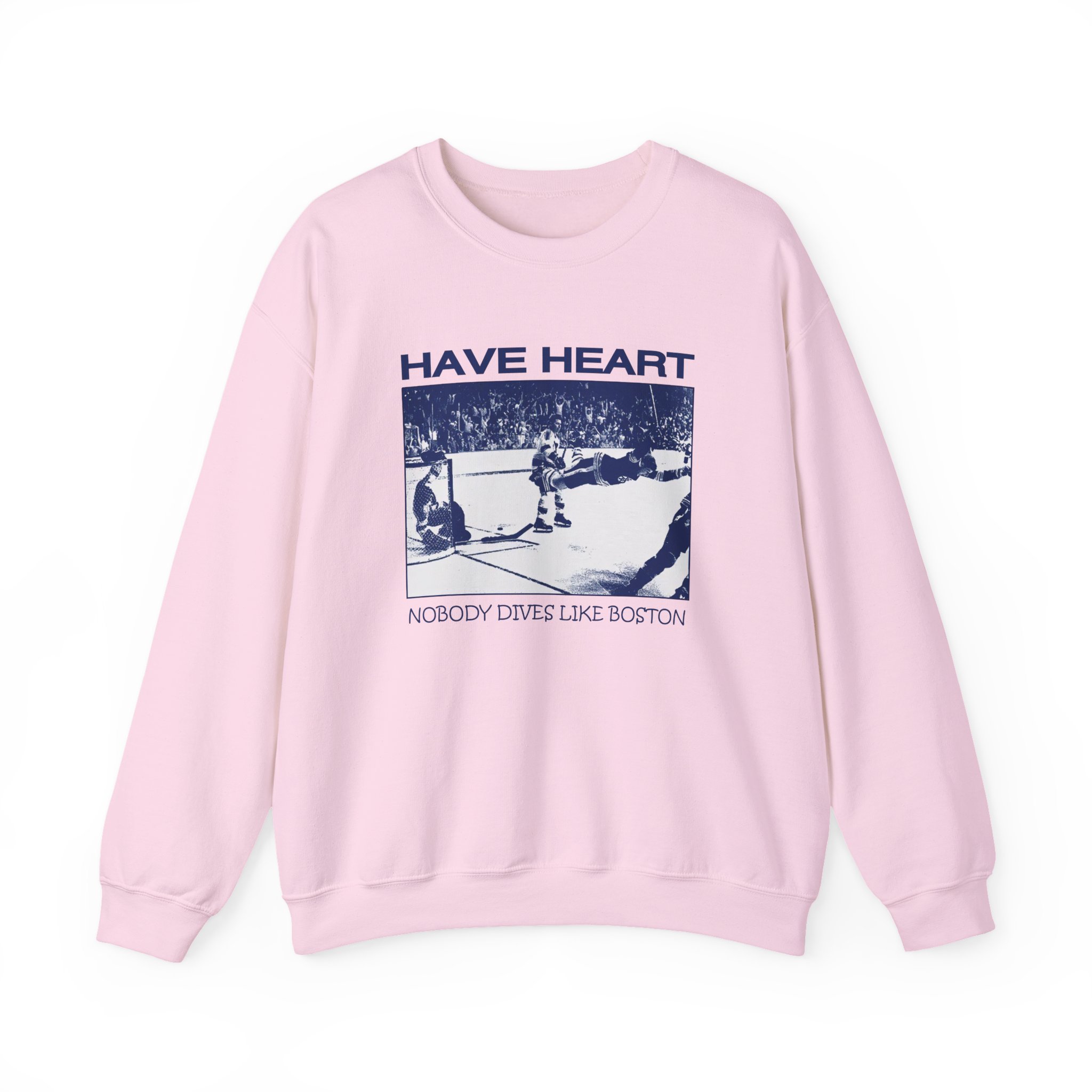 Have Heart Nobody Dives Like Boston Unisex Heavy Blendâ„¢ Crewneck Sweatshirt