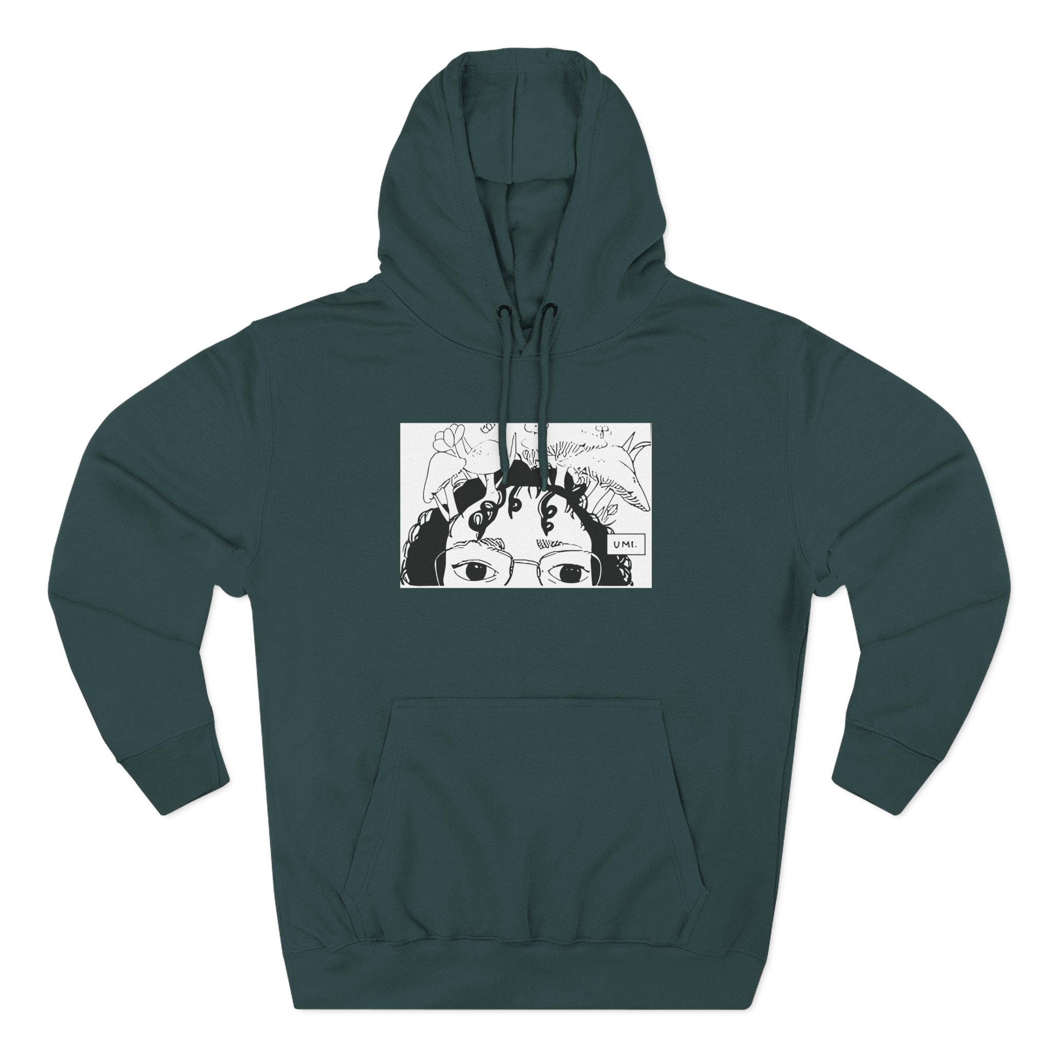 Umi Drawing Three-Panel Fleece Hoodie